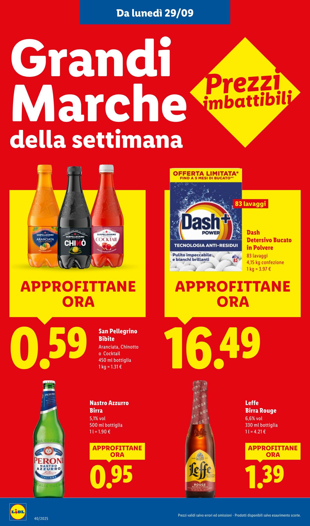 Volantino Lidl 29.09.2025 - 05.10.2025