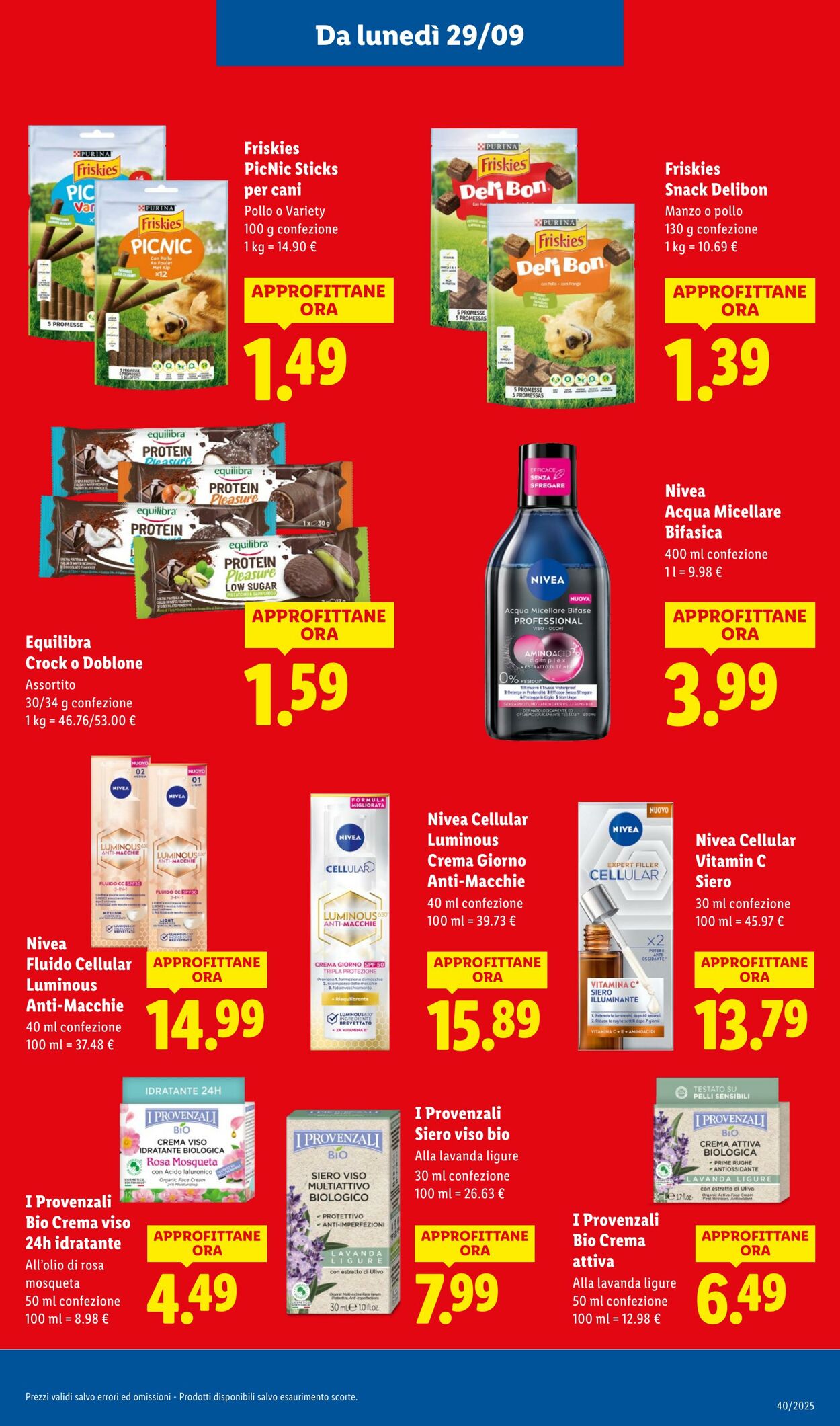 Volantino Lidl 29.09.2025 - 05.10.2025