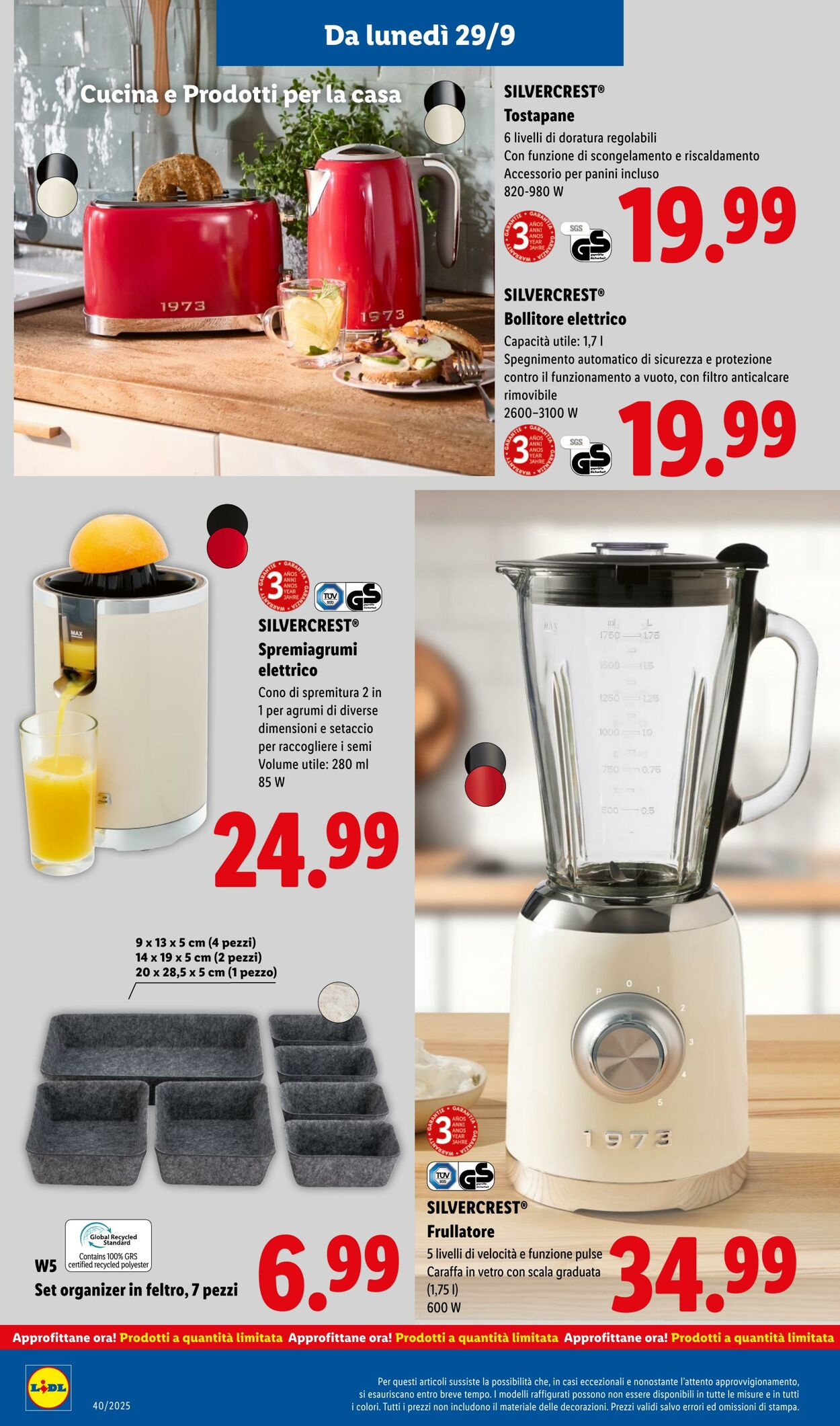 Volantino Lidl 29.09.2025 - 05.10.2025