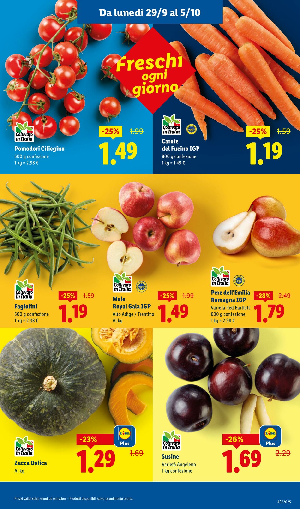 Volantino Lidl 29.09.2025 - 05.10.2025