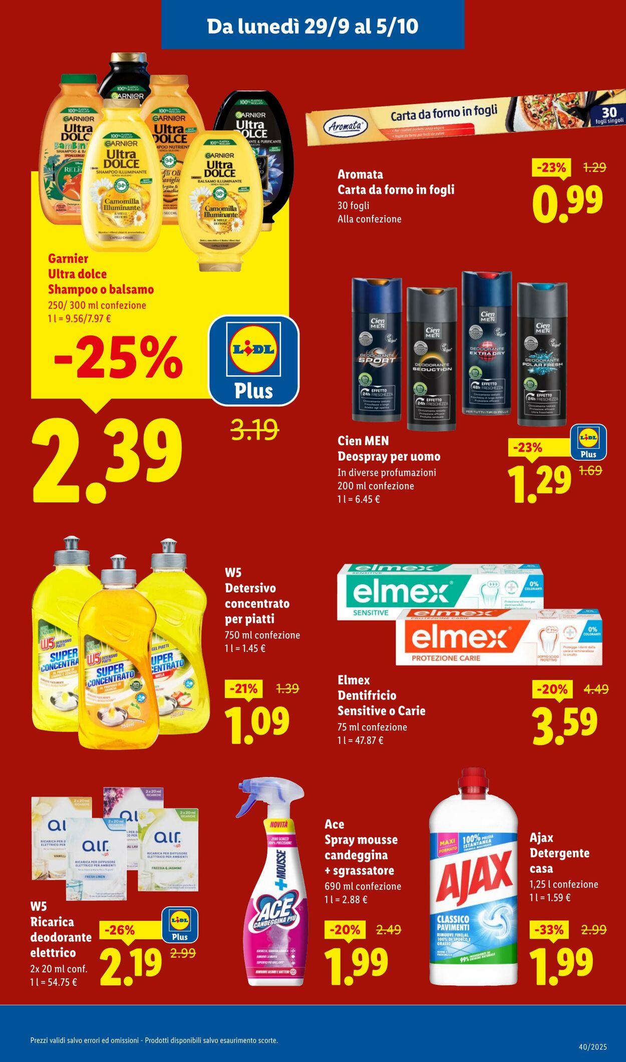 Volantino Lidl 29.09.2025 - 05.10.2025