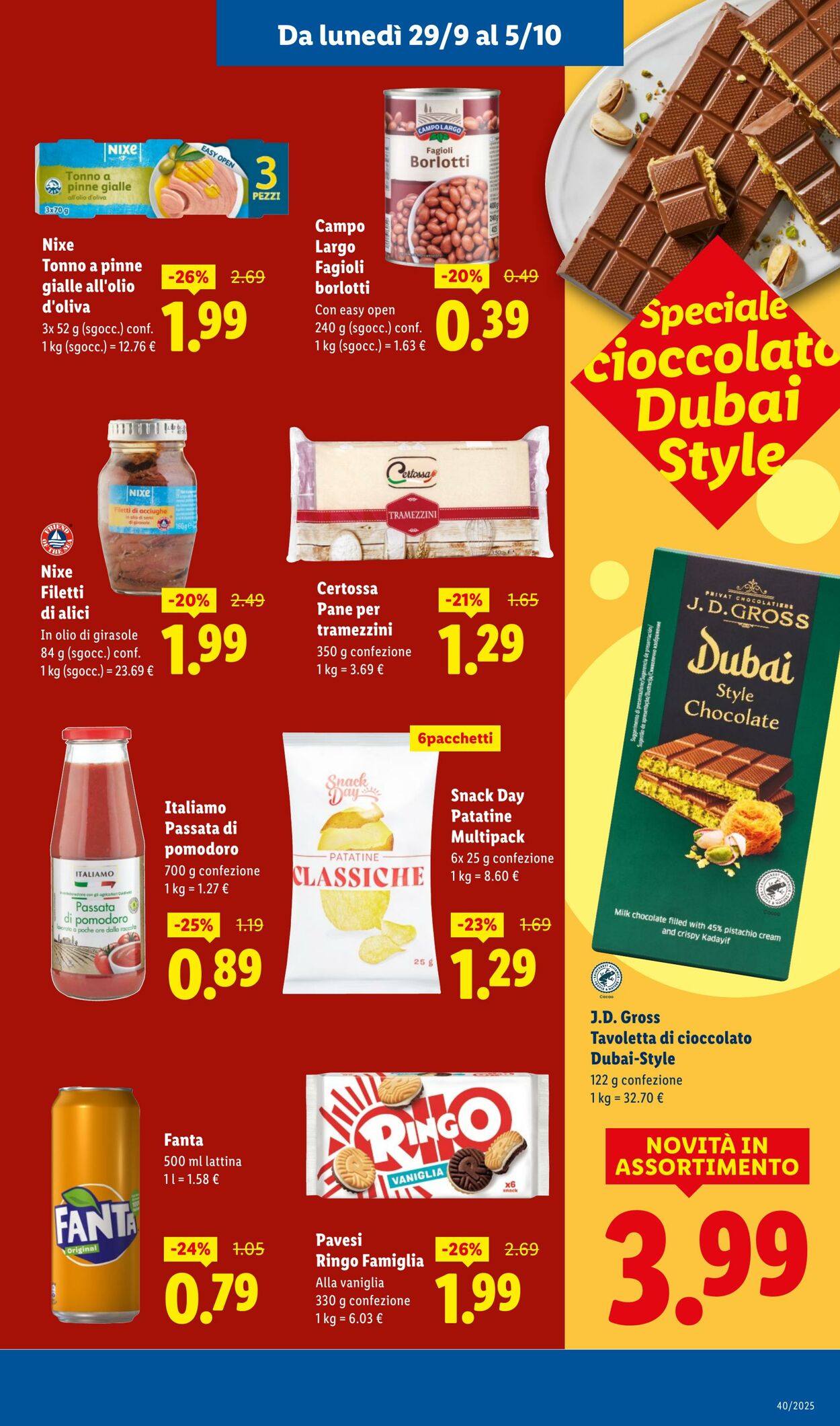 Volantino Lidl 29.09.2025 - 05.10.2025