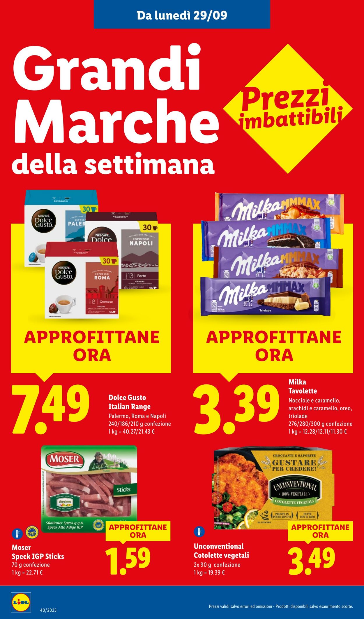 Volantino Lidl 29.09.2025 - 05.10.2025
