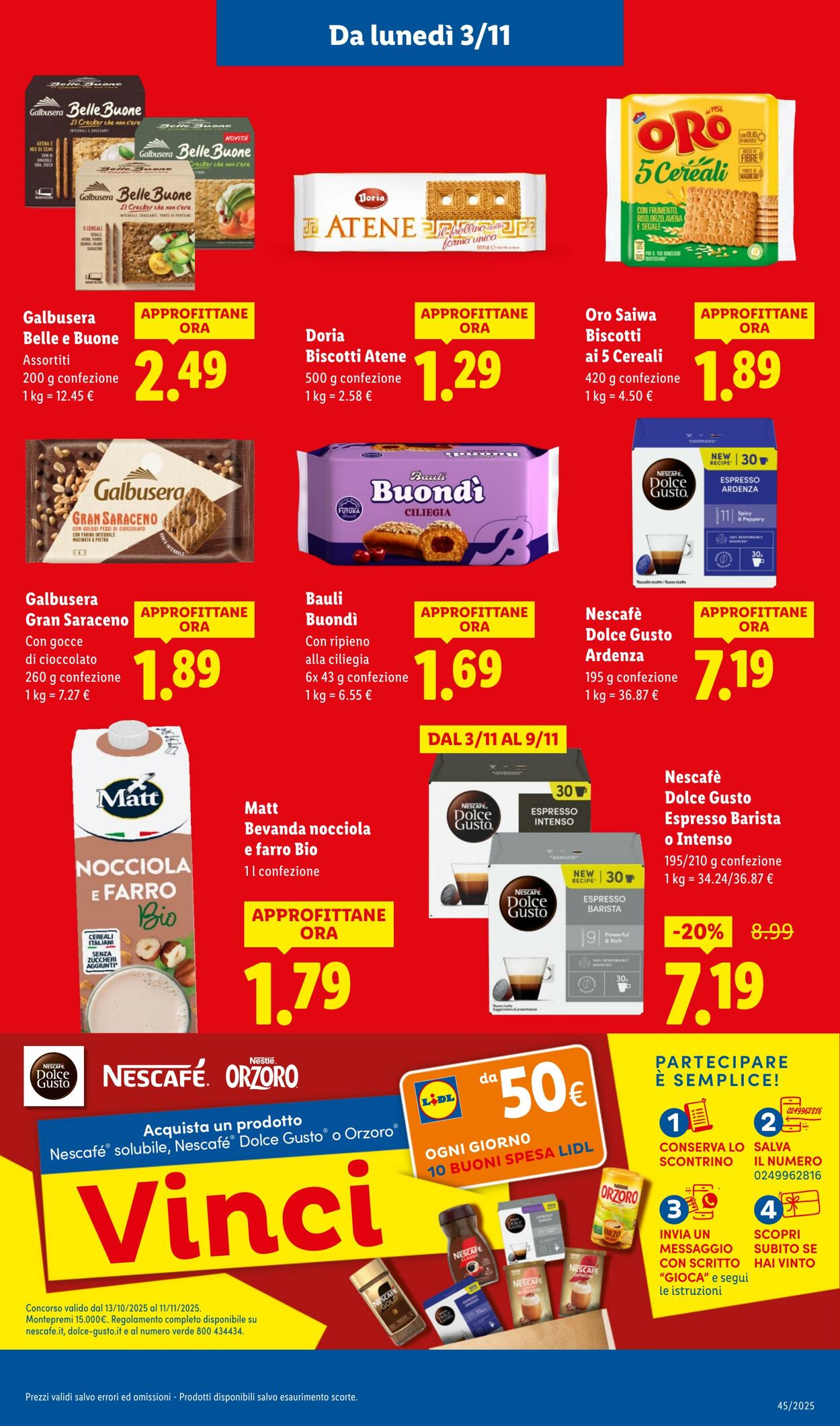 Volantino Lidl 03.11.2025 - 09.11.2025