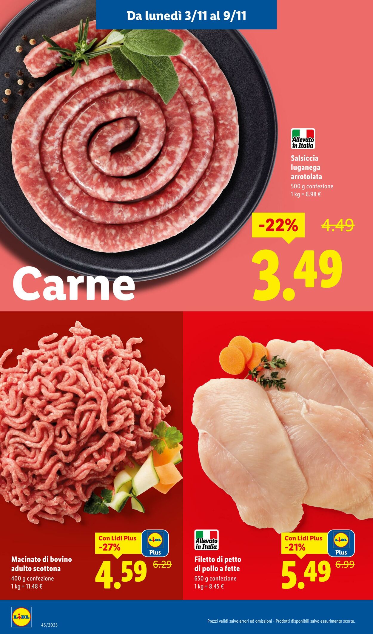 Volantino Lidl 03.11.2025 - 09.11.2025