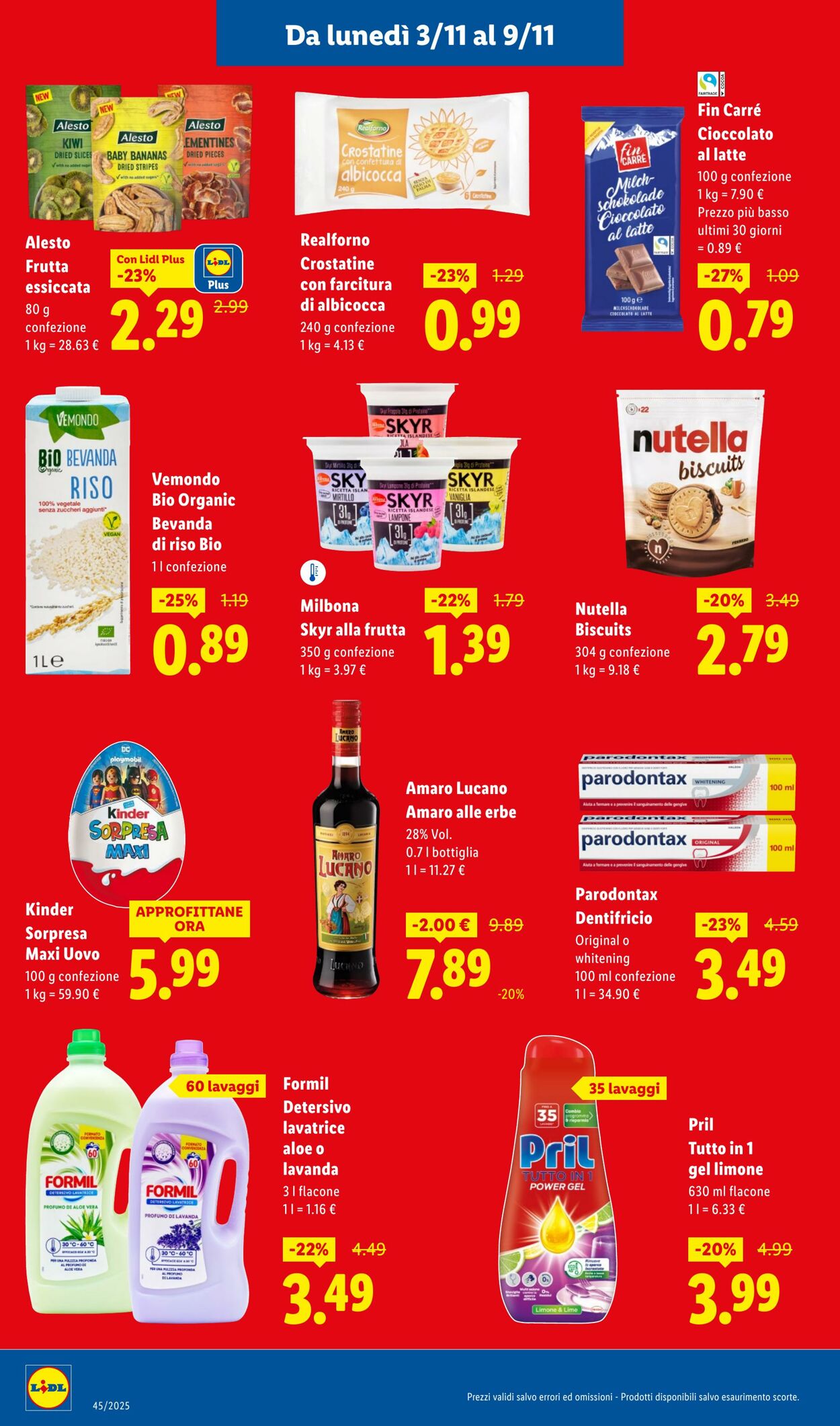 Volantino Lidl 03.11.2025 - 09.11.2025