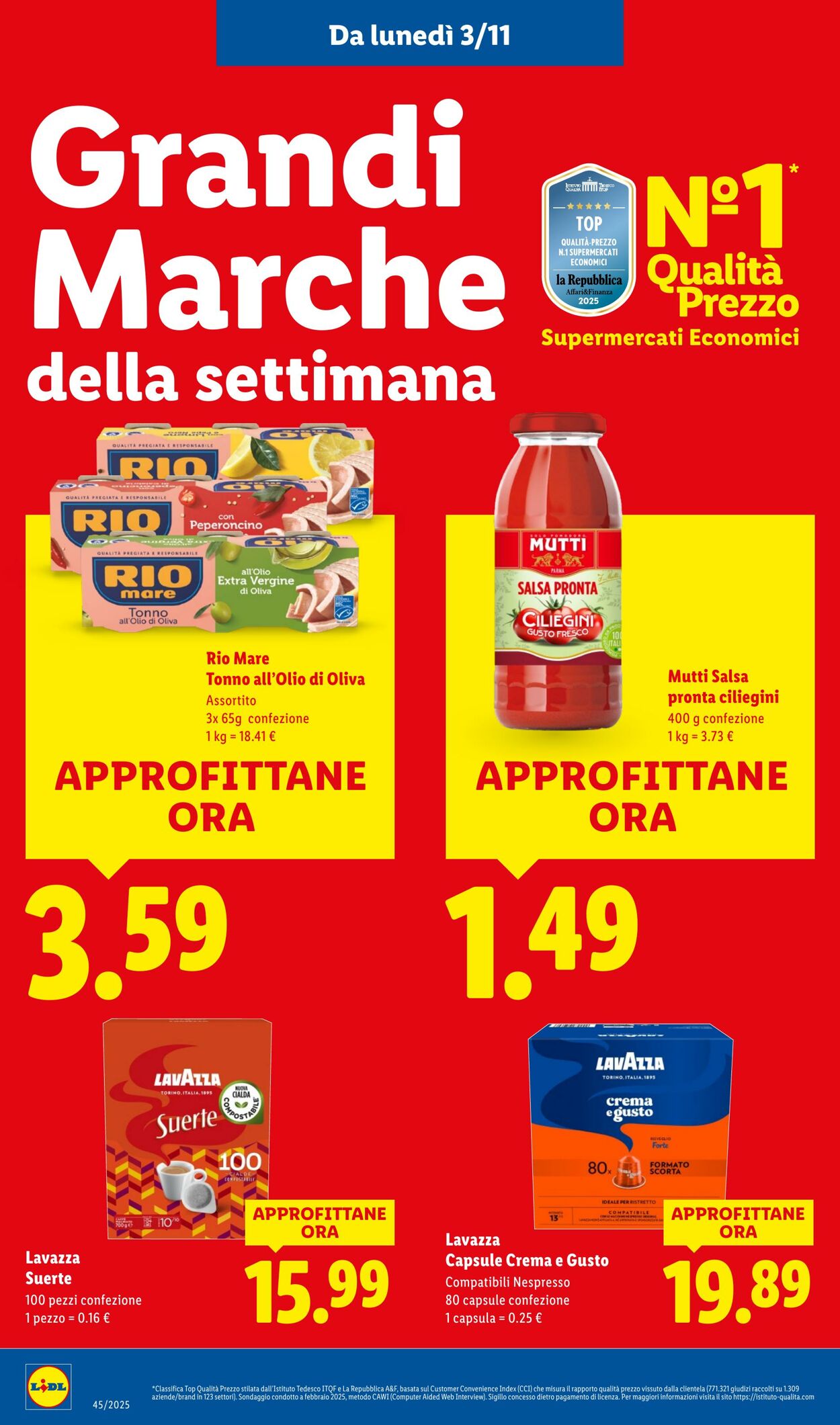 Volantino Lidl 03.11.2025 - 09.11.2025