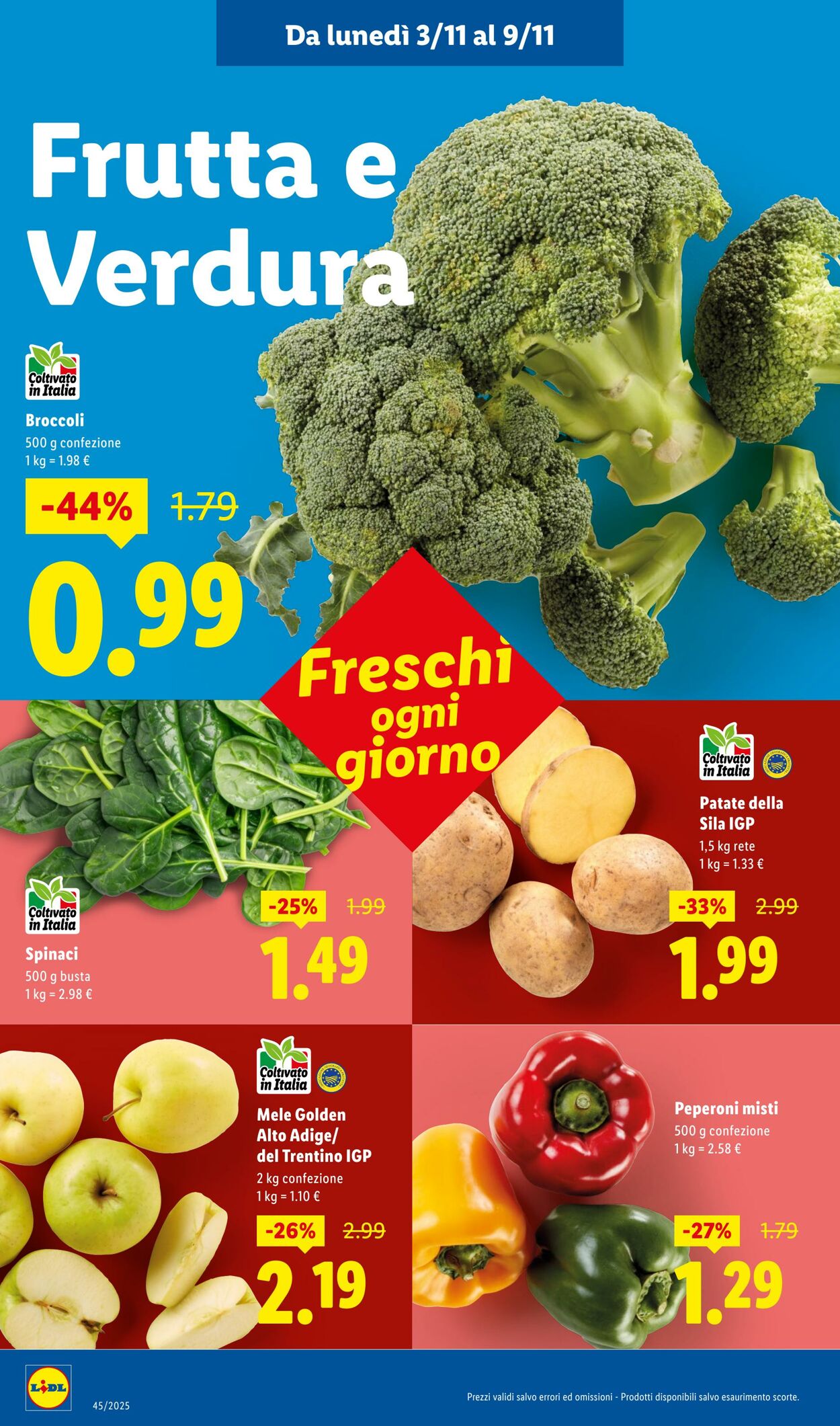 Volantino Lidl 03.11.2025 - 09.11.2025