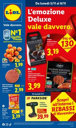 Volantino Lidl 03.11.2025 - 09.11.2025