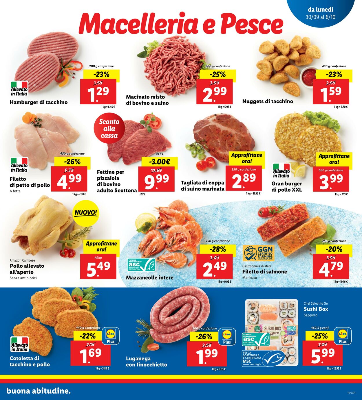 Volantino Lidl 30.09.2024 - 06.10.2024