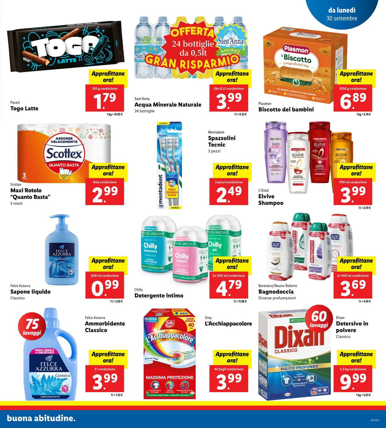 Volantino Lidl 30.09.2024 - 06.10.2024