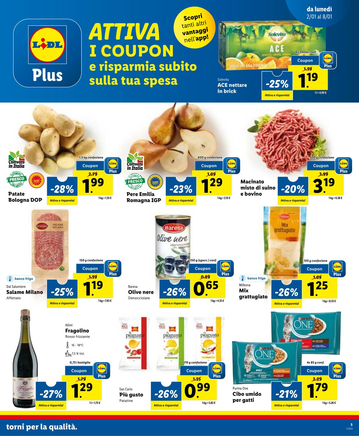 Volantino Lidl 02.01.2023 - 08.01.2023