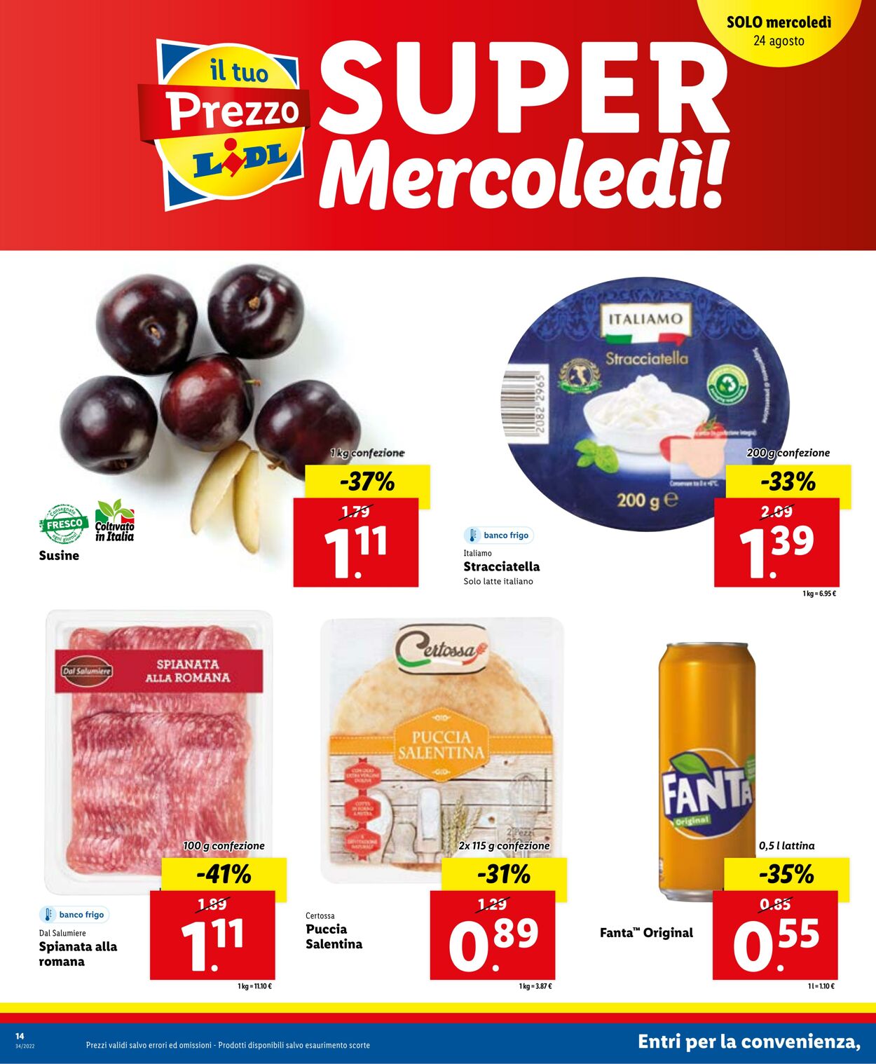 Volantino Lidl 22.08.2022 - 28.08.2022