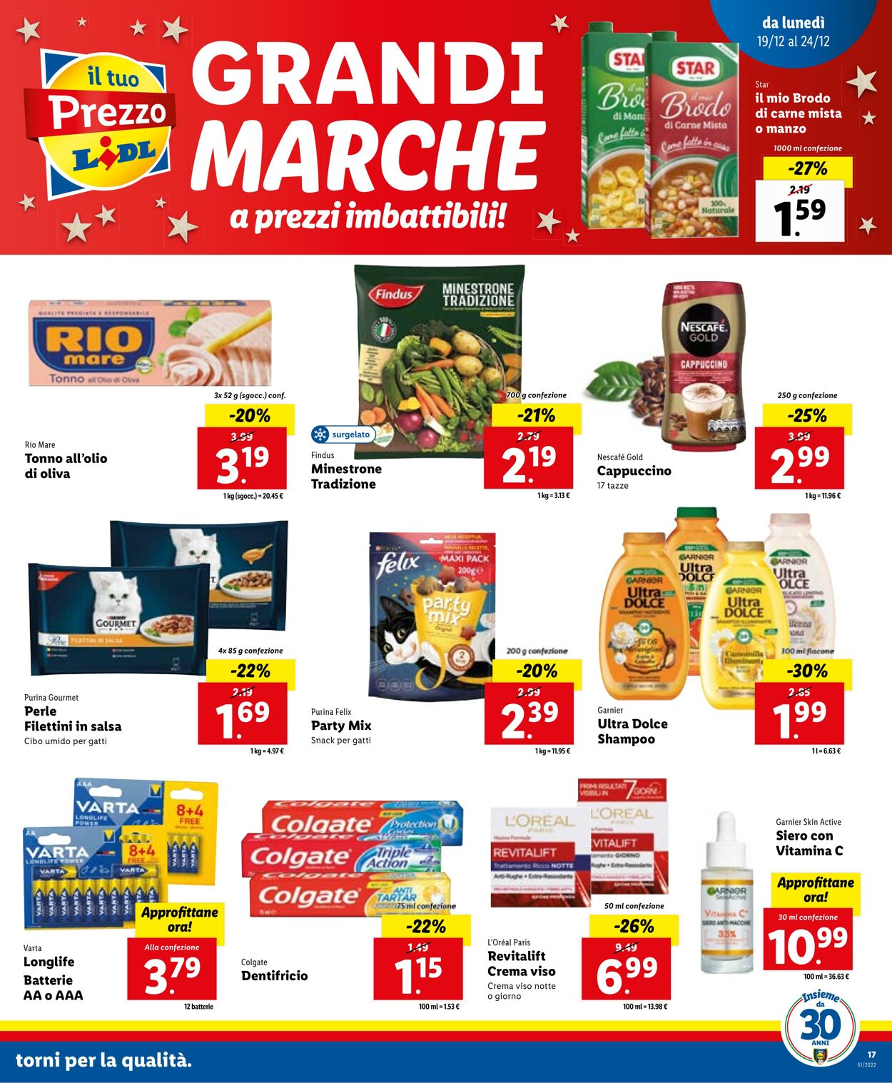 Volantino Lidl 19.12.2022 - 24.12.2022