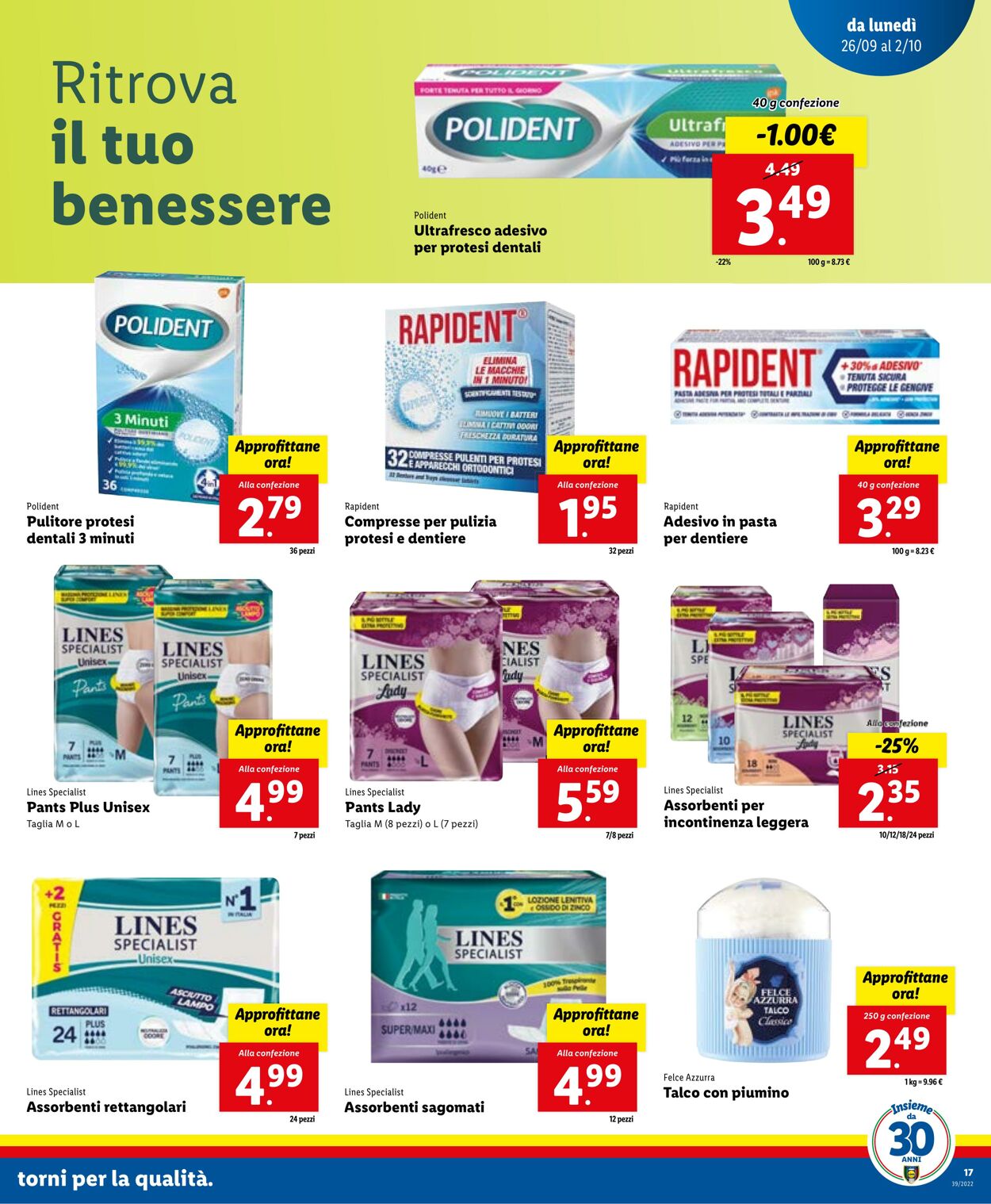 Volantino Lidl 26.09.2022 - 02.10.2022