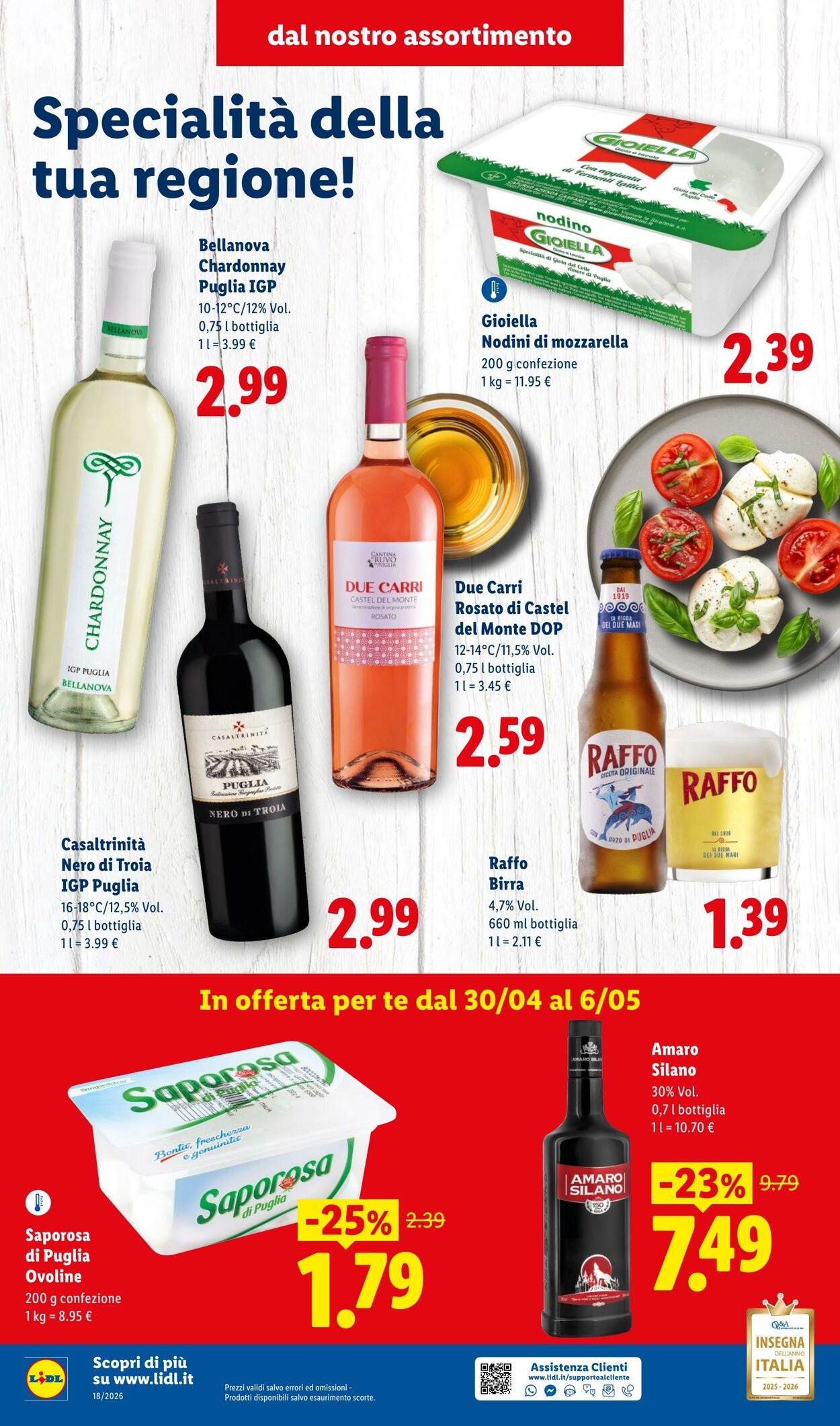 Volantino Lidl 26.04.2026 - 04.05.2026