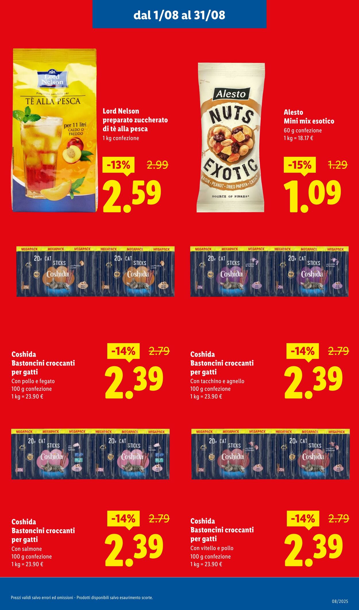 Volantino Lidl 01.08.2025 - 31.08.2025