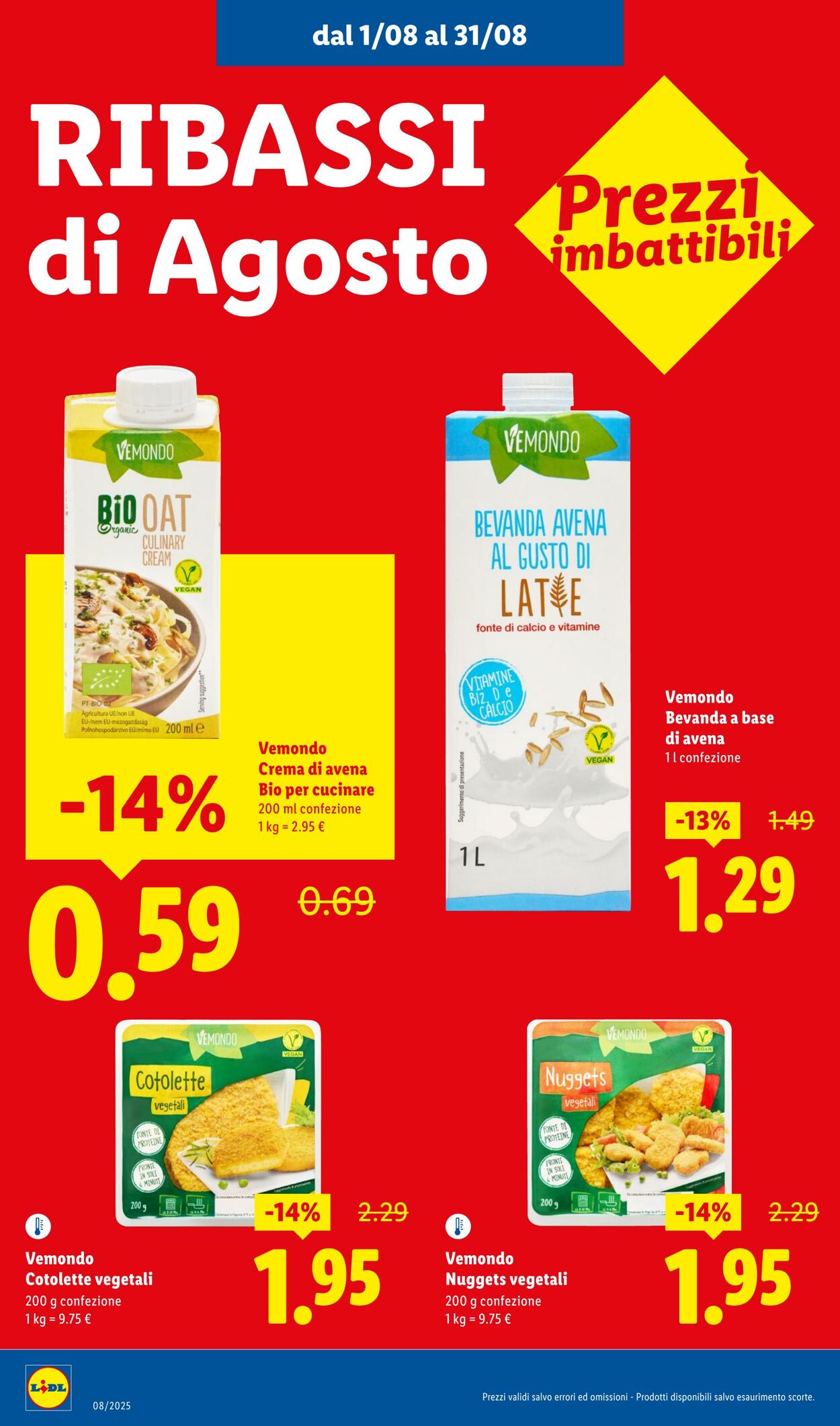 Volantino Lidl 01.08.2025 - 31.08.2025