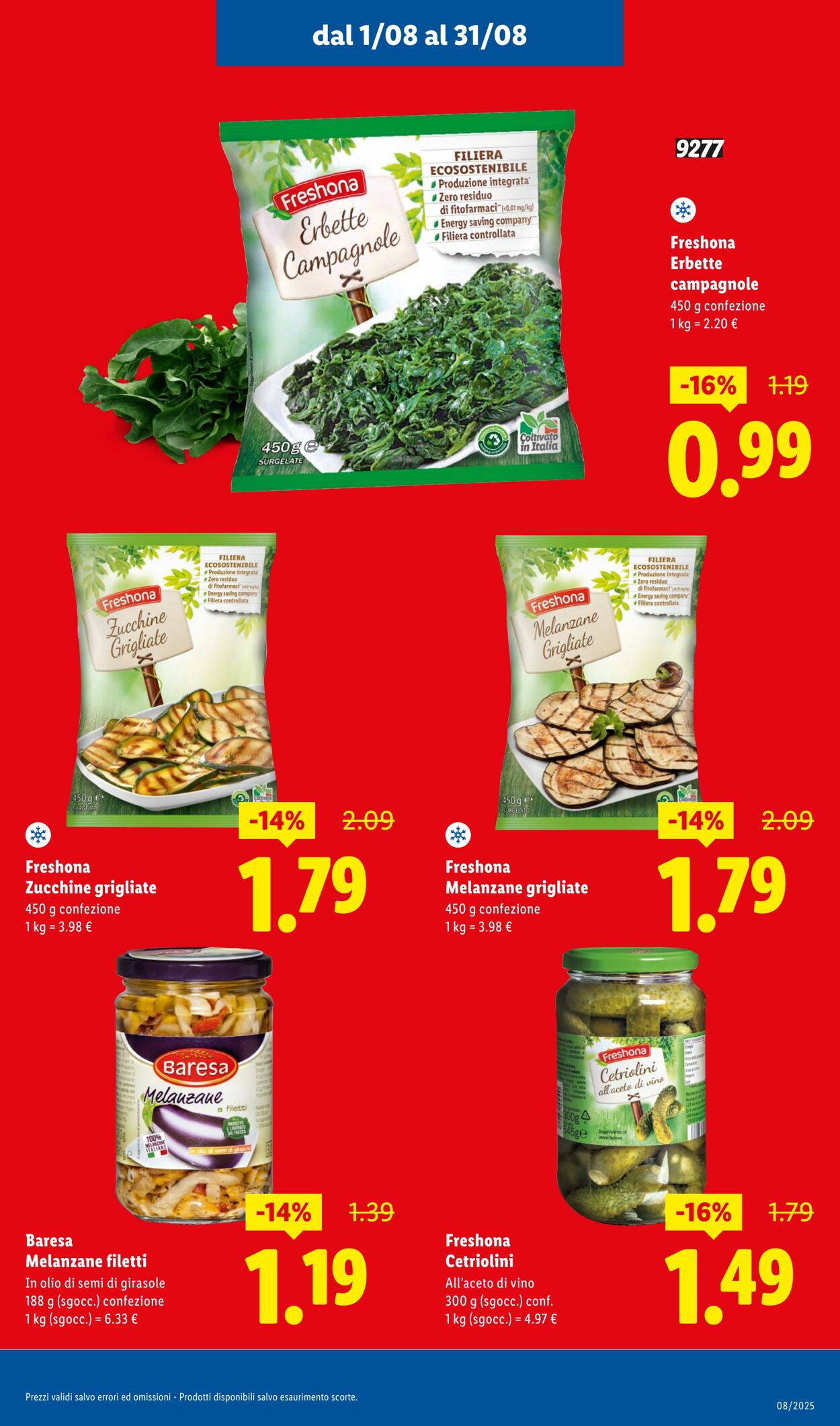 Volantino Lidl 01.08.2025 - 31.08.2025