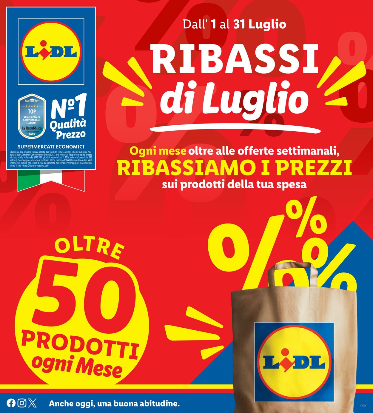 Volantino Lidl 01.07.2025 - 31.07.2025