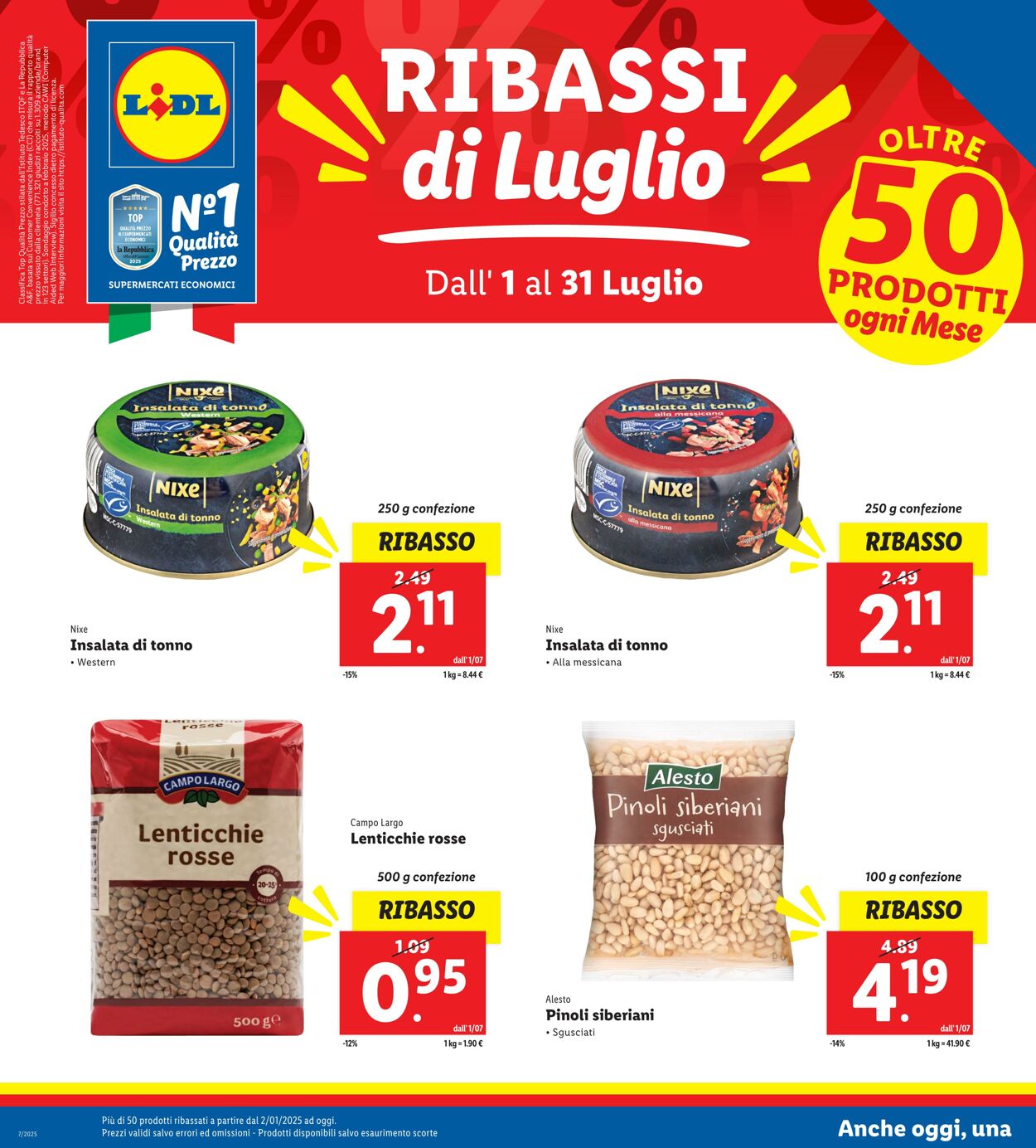 Volantino Lidl 01.07.2025 - 31.07.2025