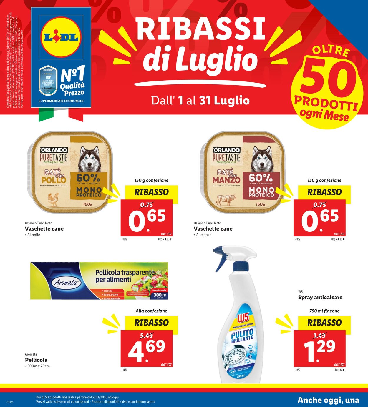 Volantino Lidl 01.07.2025 - 31.07.2025
