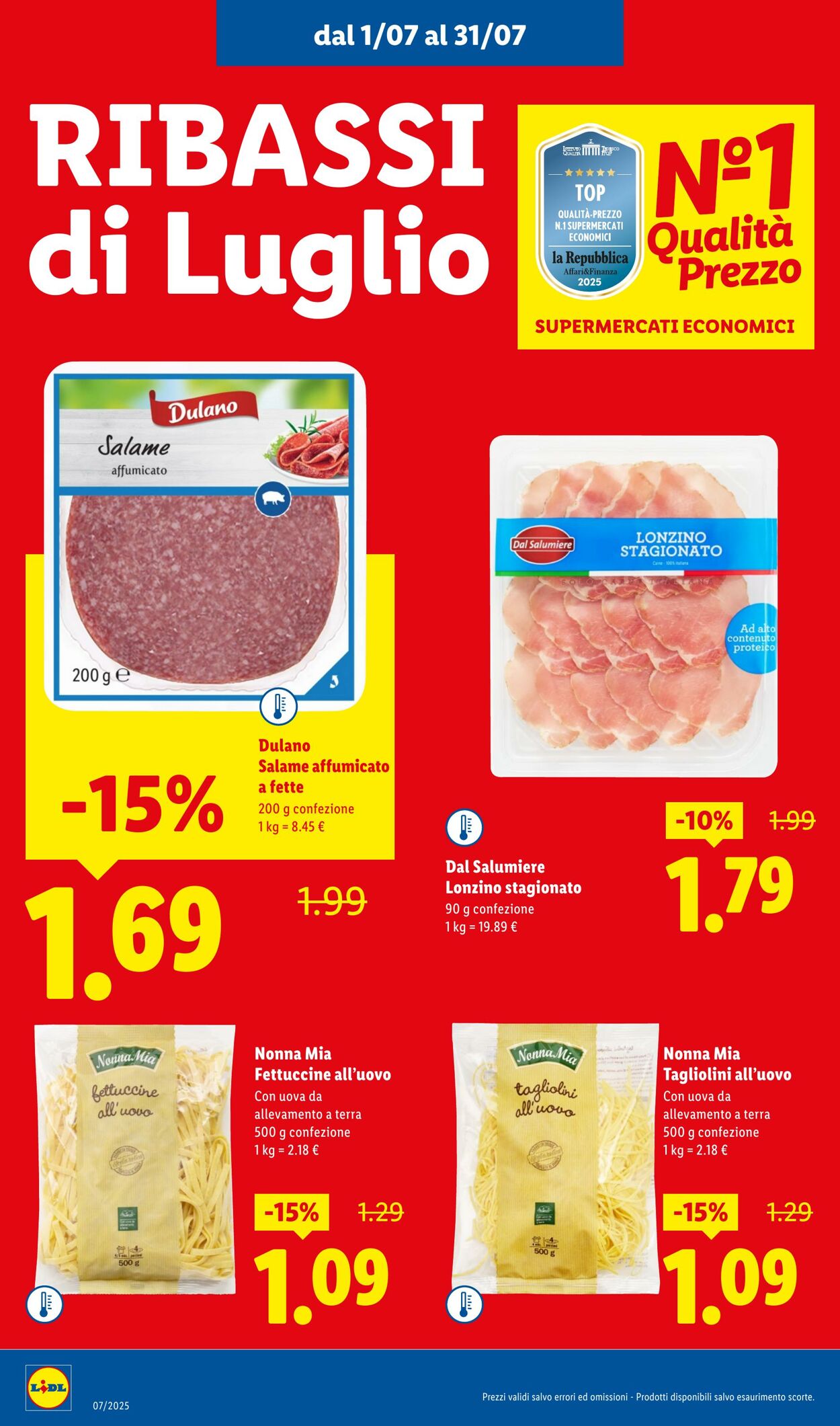 Volantino Lidl 01.07.2025 - 31.07.2025