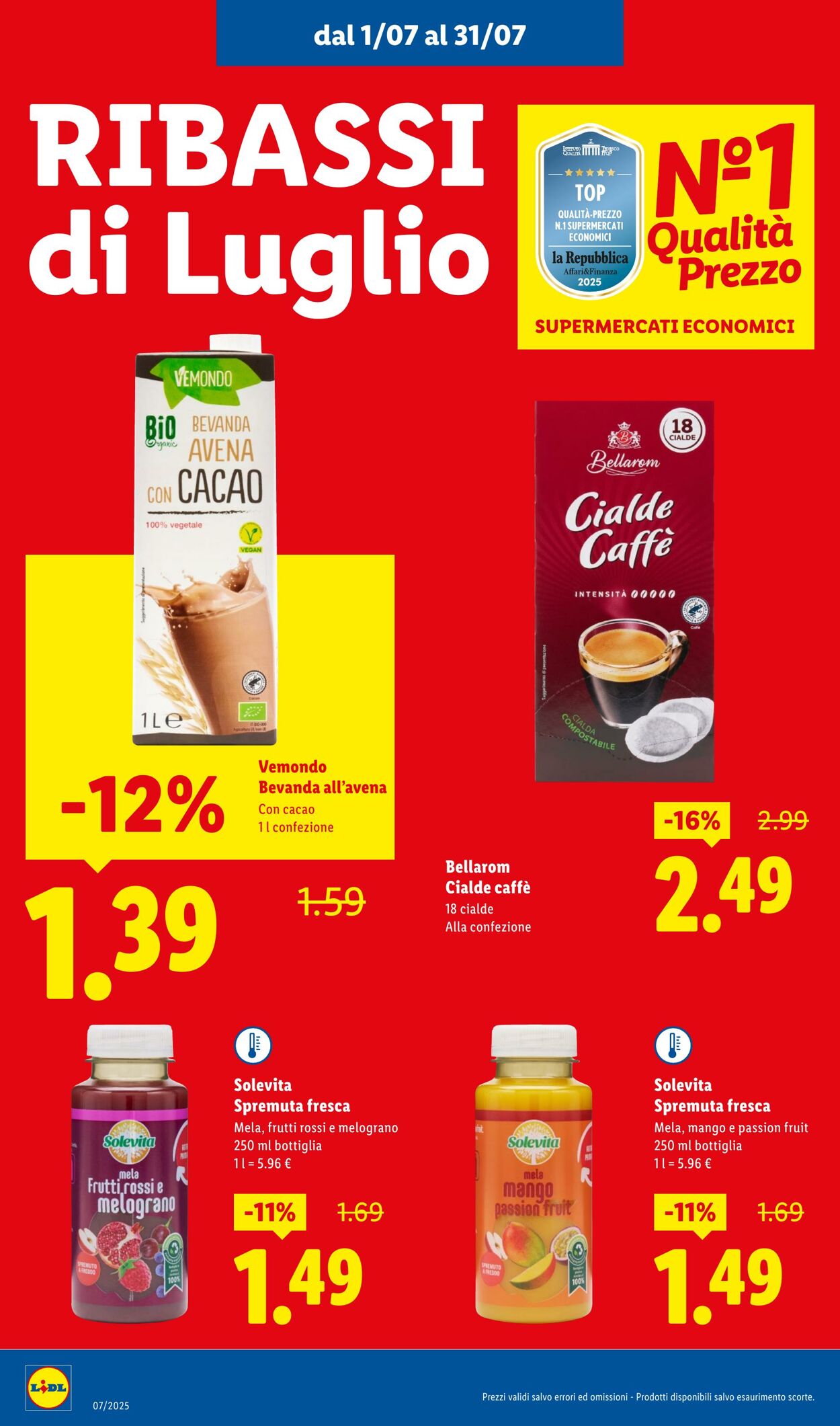 Volantino Lidl 01.07.2025 - 31.07.2025