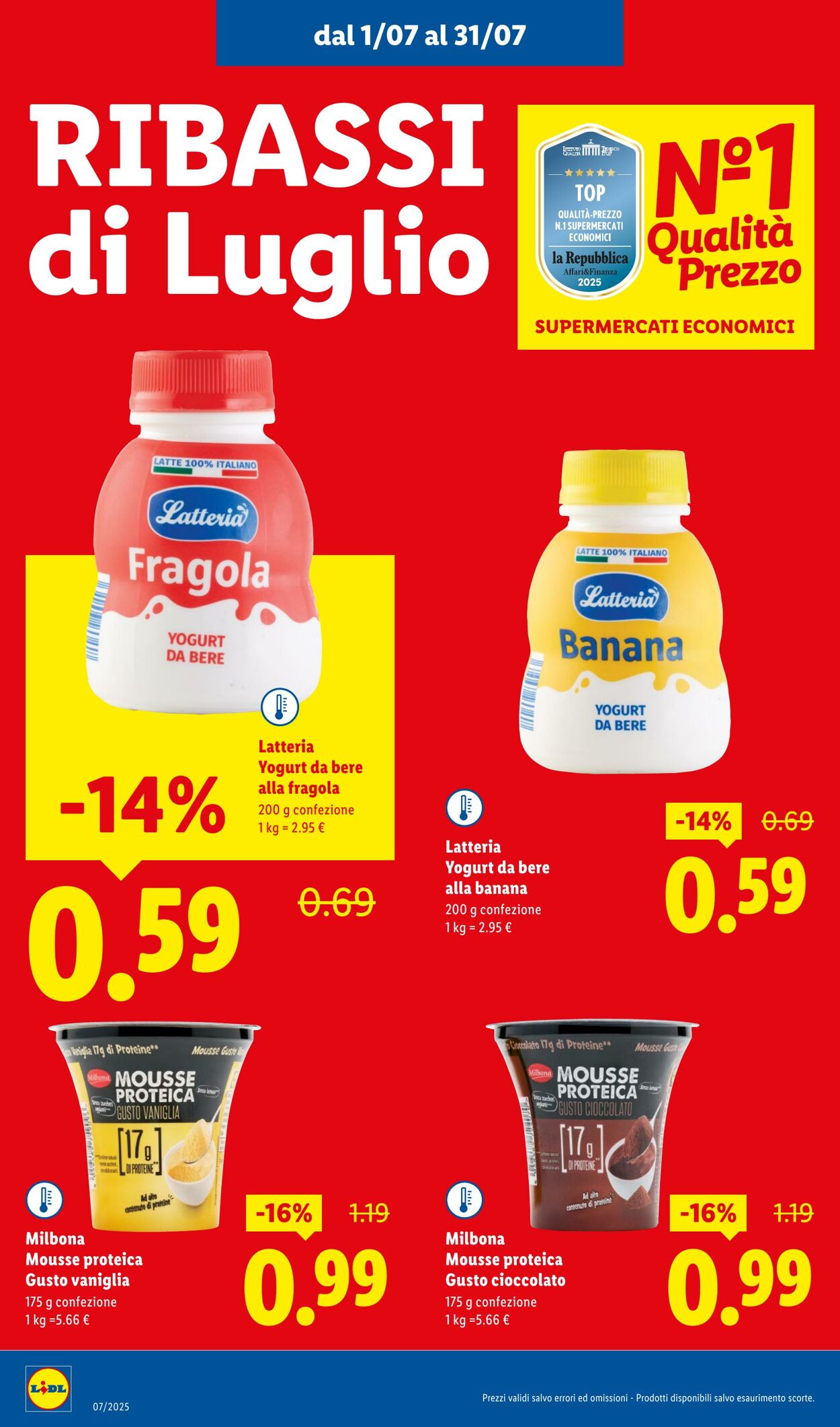 Volantino Lidl 01.07.2025 - 31.07.2025