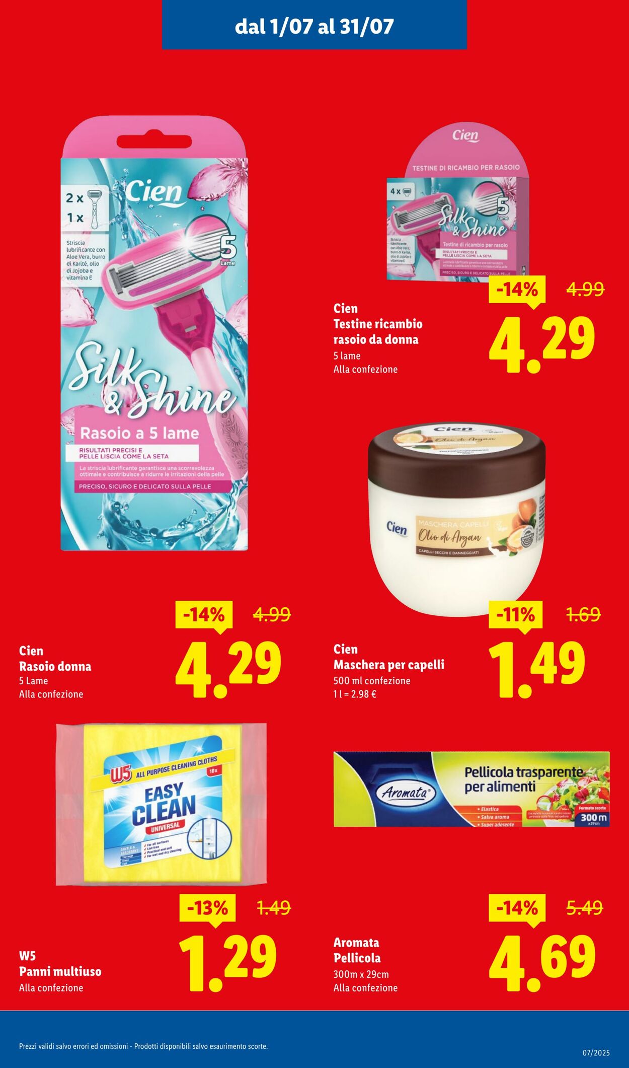 Volantino Lidl 01.07.2025 - 31.07.2025
