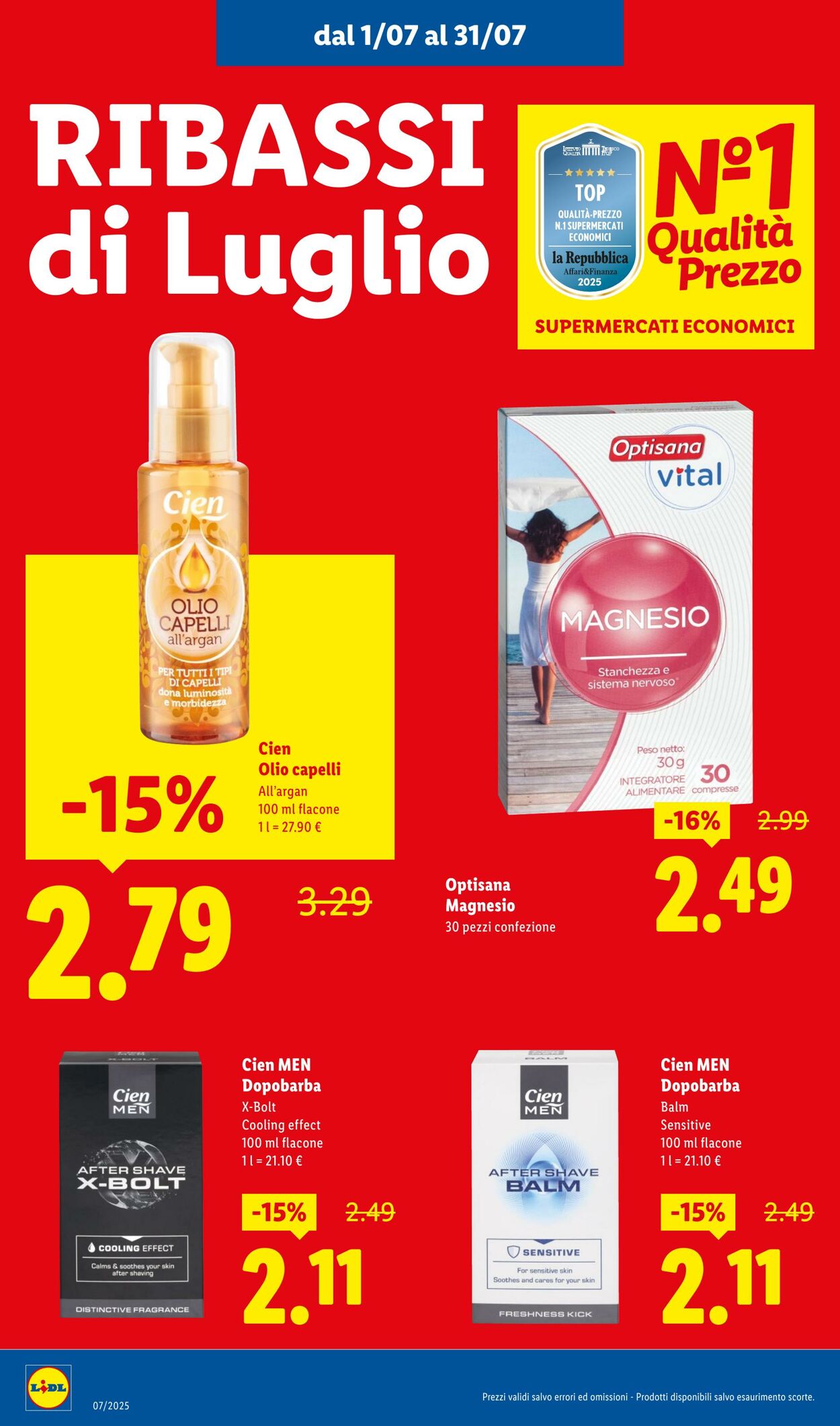 Volantino Lidl 01.07.2025 - 31.07.2025