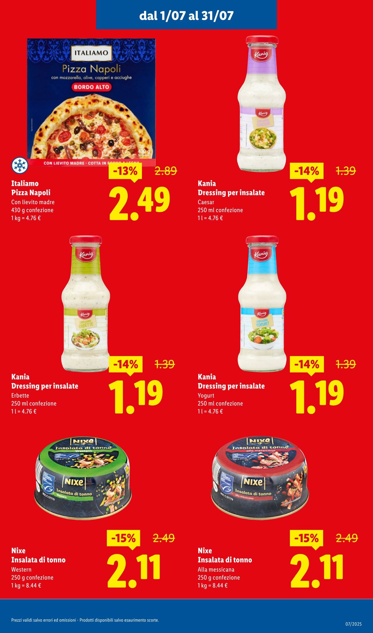 Volantino Lidl 01.07.2025 - 31.07.2025
