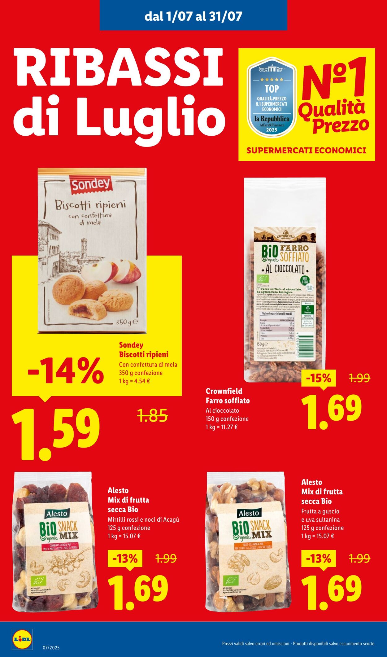 Volantino Lidl 01.07.2025 - 31.07.2025