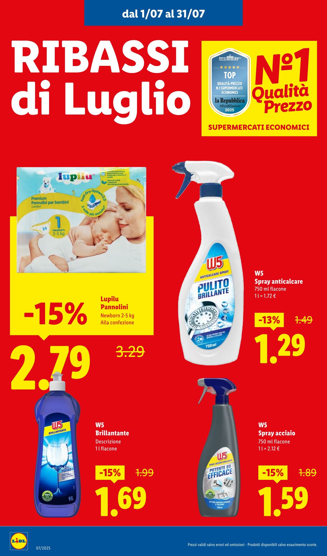 Volantino Lidl 01.07.2025 - 31.07.2025