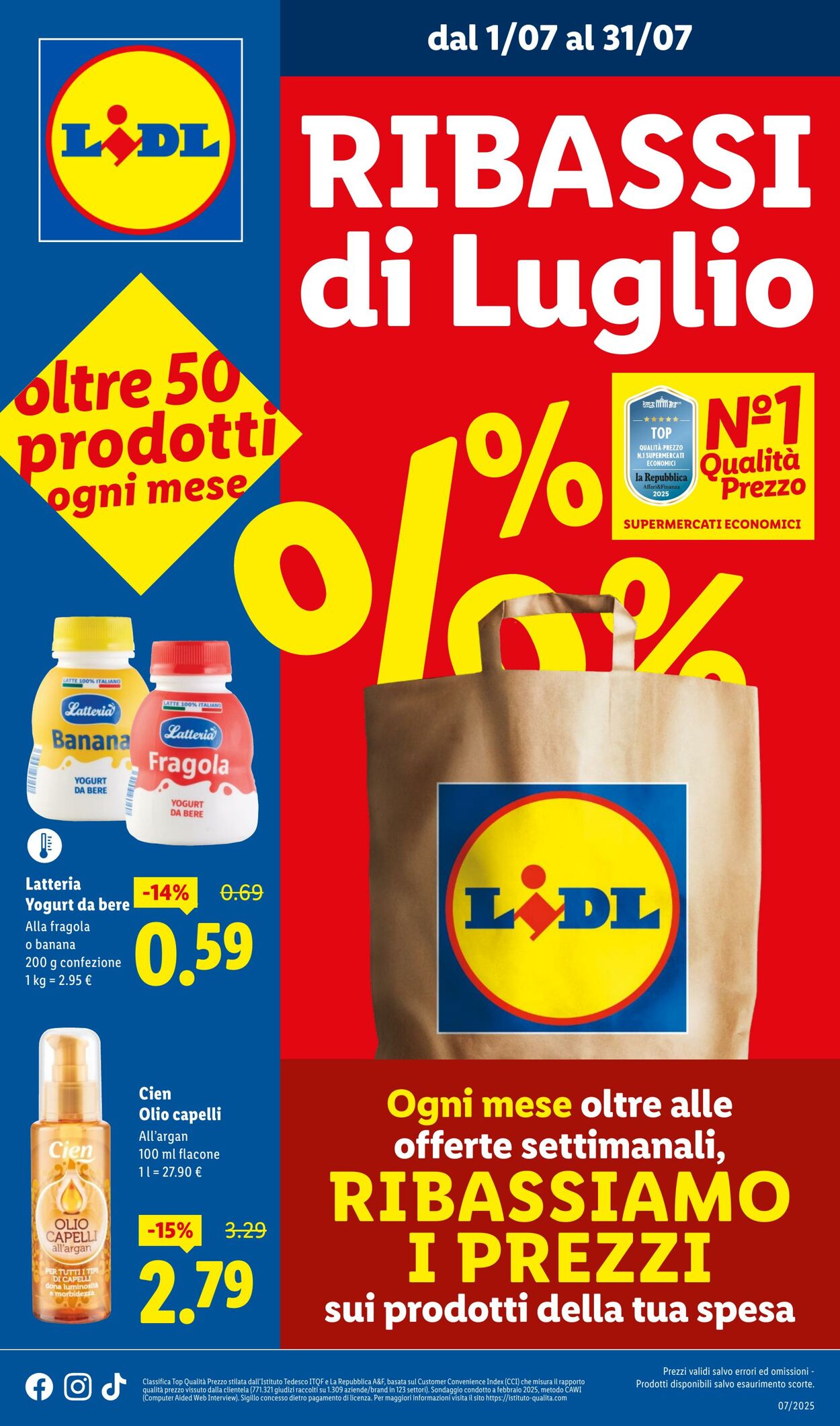 Volantino Lidl 01.07.2025 - 31.07.2025