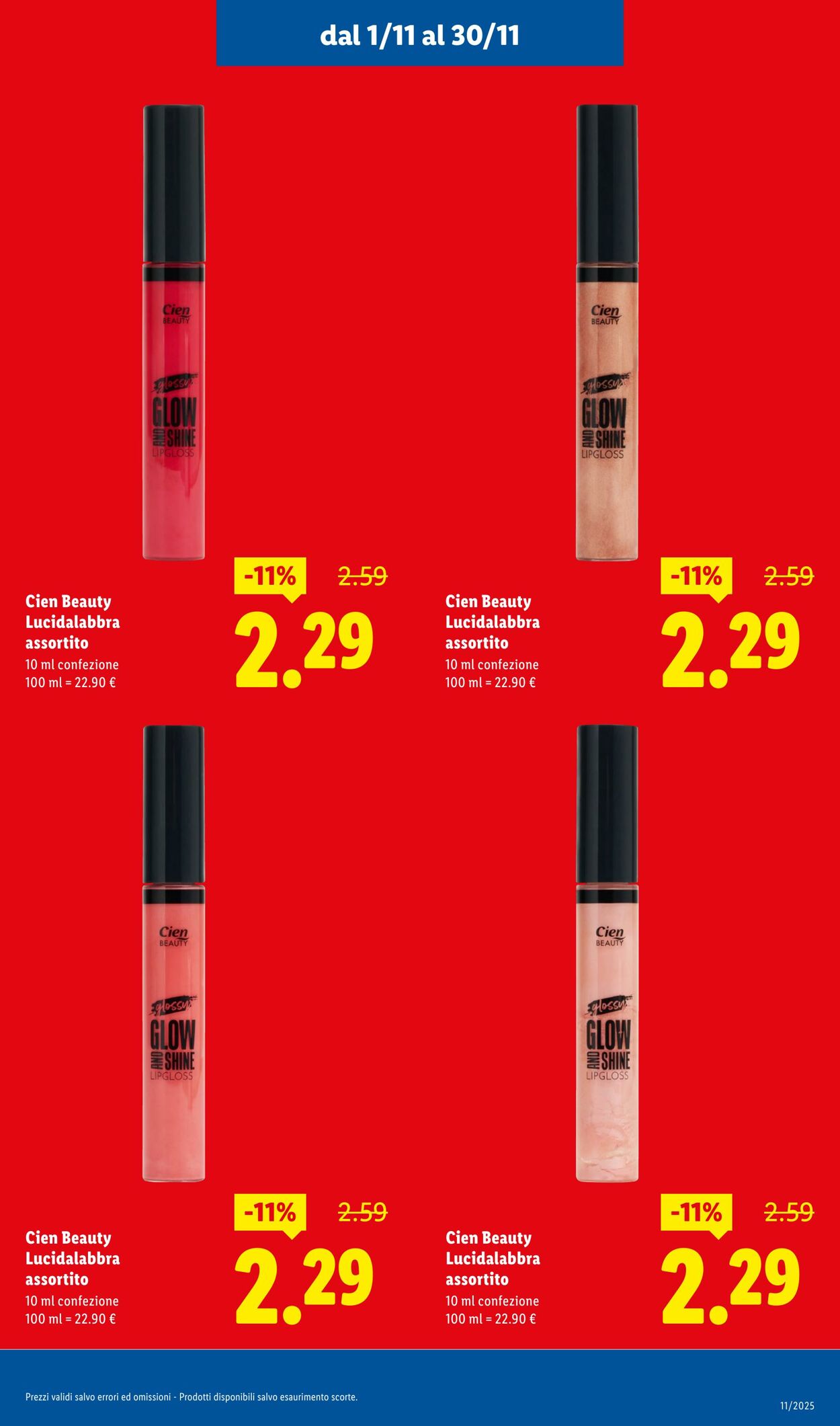 Volantino Lidl 01.11.2025 - 30.11.2025