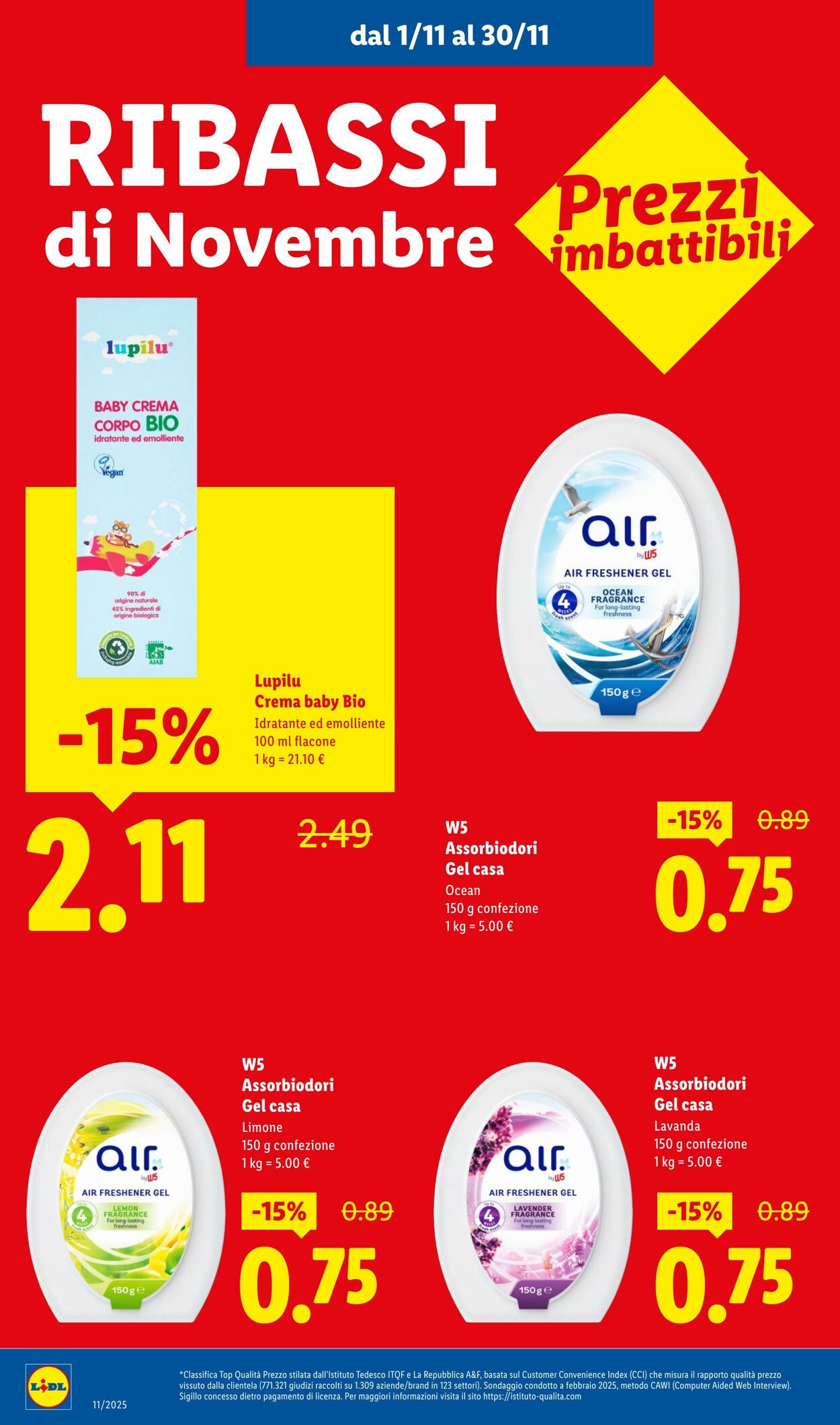 Volantino Lidl 01.11.2025 - 30.11.2025