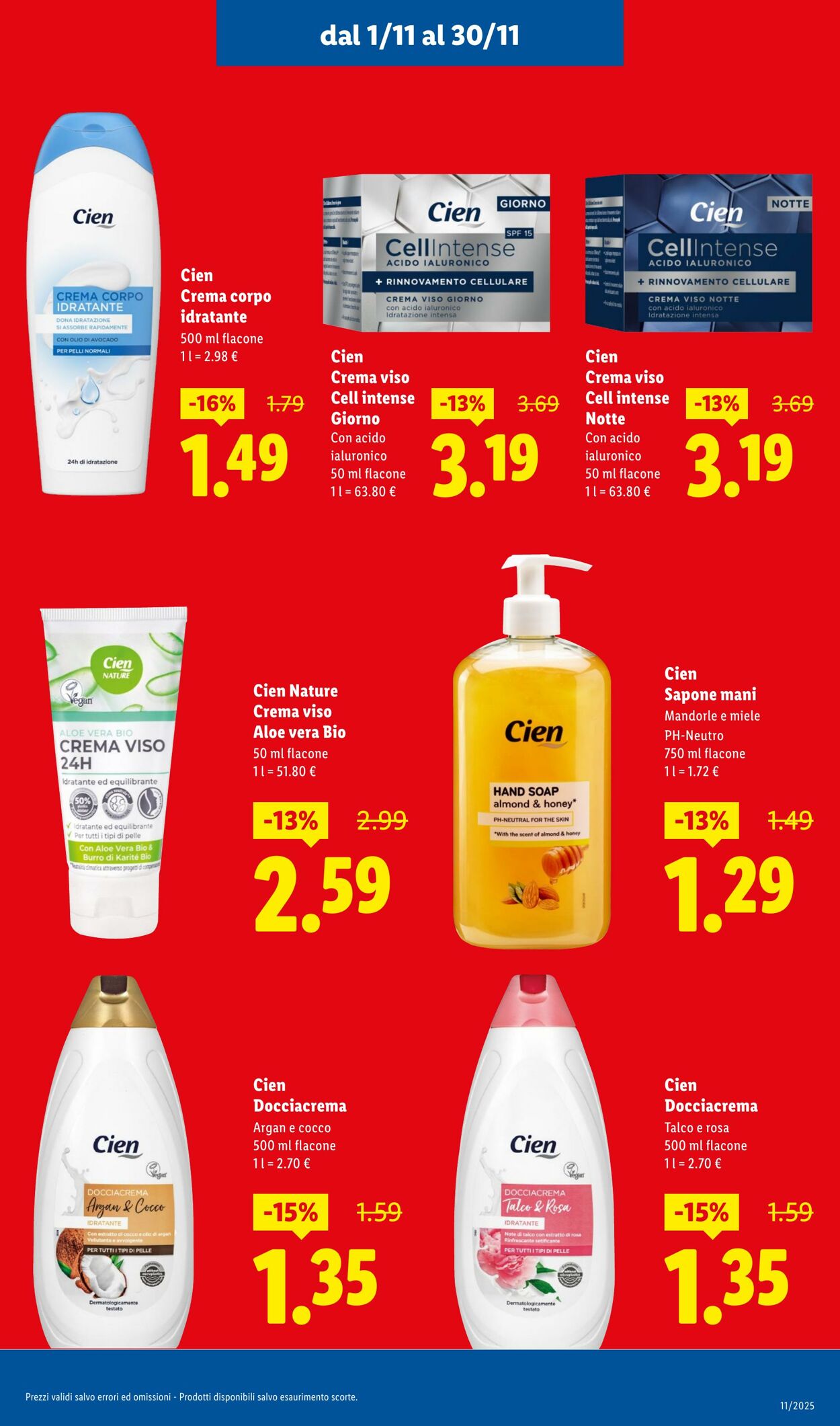 Volantino Lidl 01.11.2025 - 30.11.2025