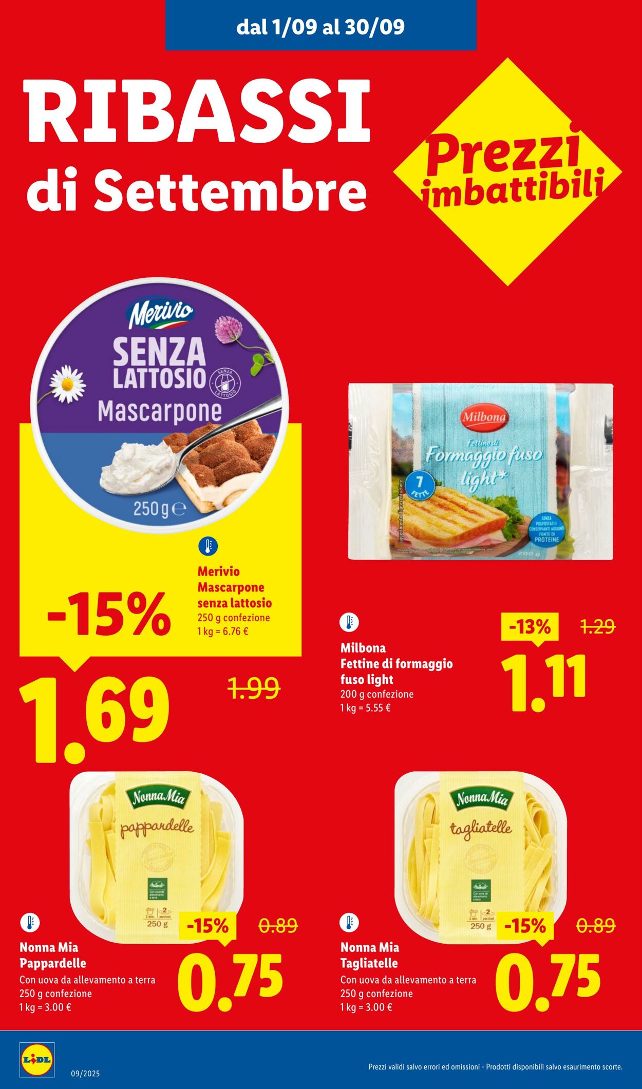 Volantino Lidl 01.09.2025 - 30.09.2025