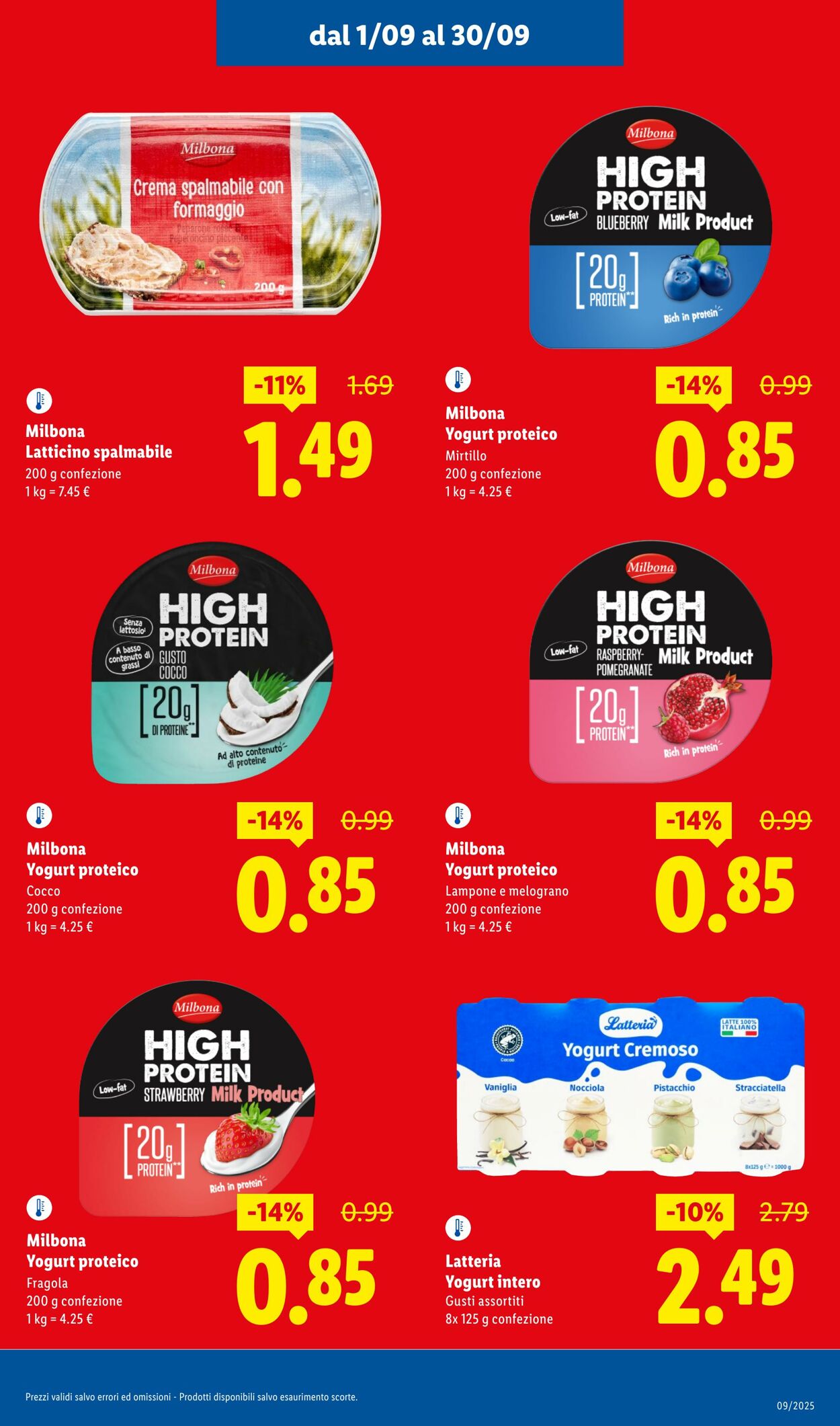 Volantino Lidl 01.09.2025 - 30.09.2025