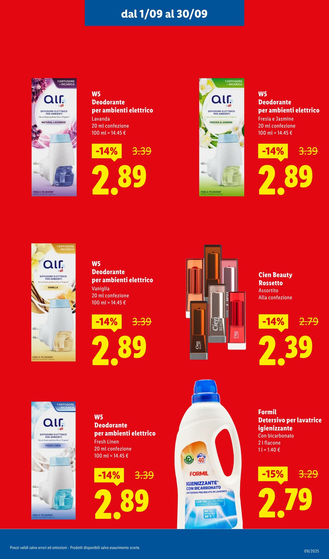 Volantino Lidl 01.09.2025 - 30.09.2025