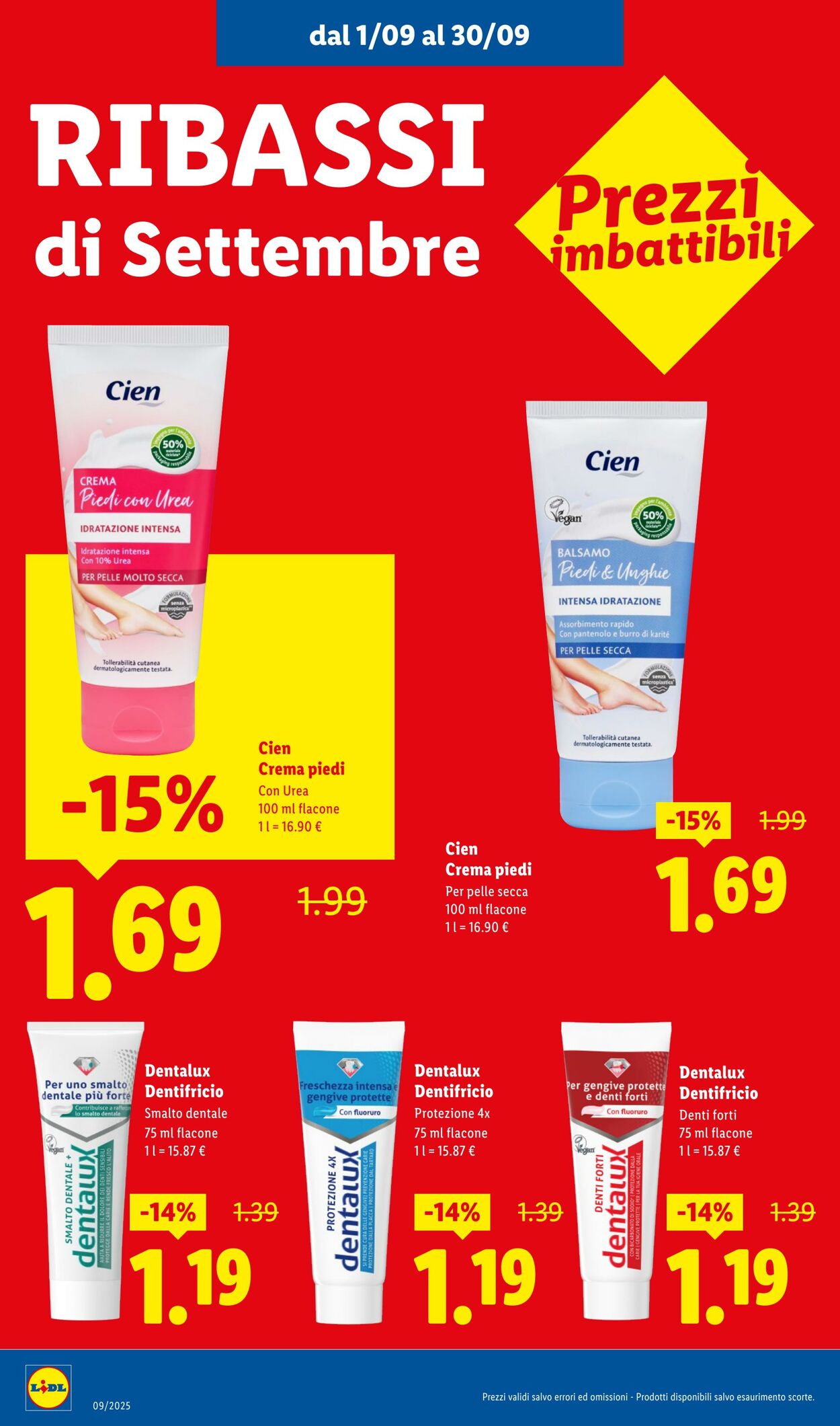 Volantino Lidl 01.09.2025 - 30.09.2025