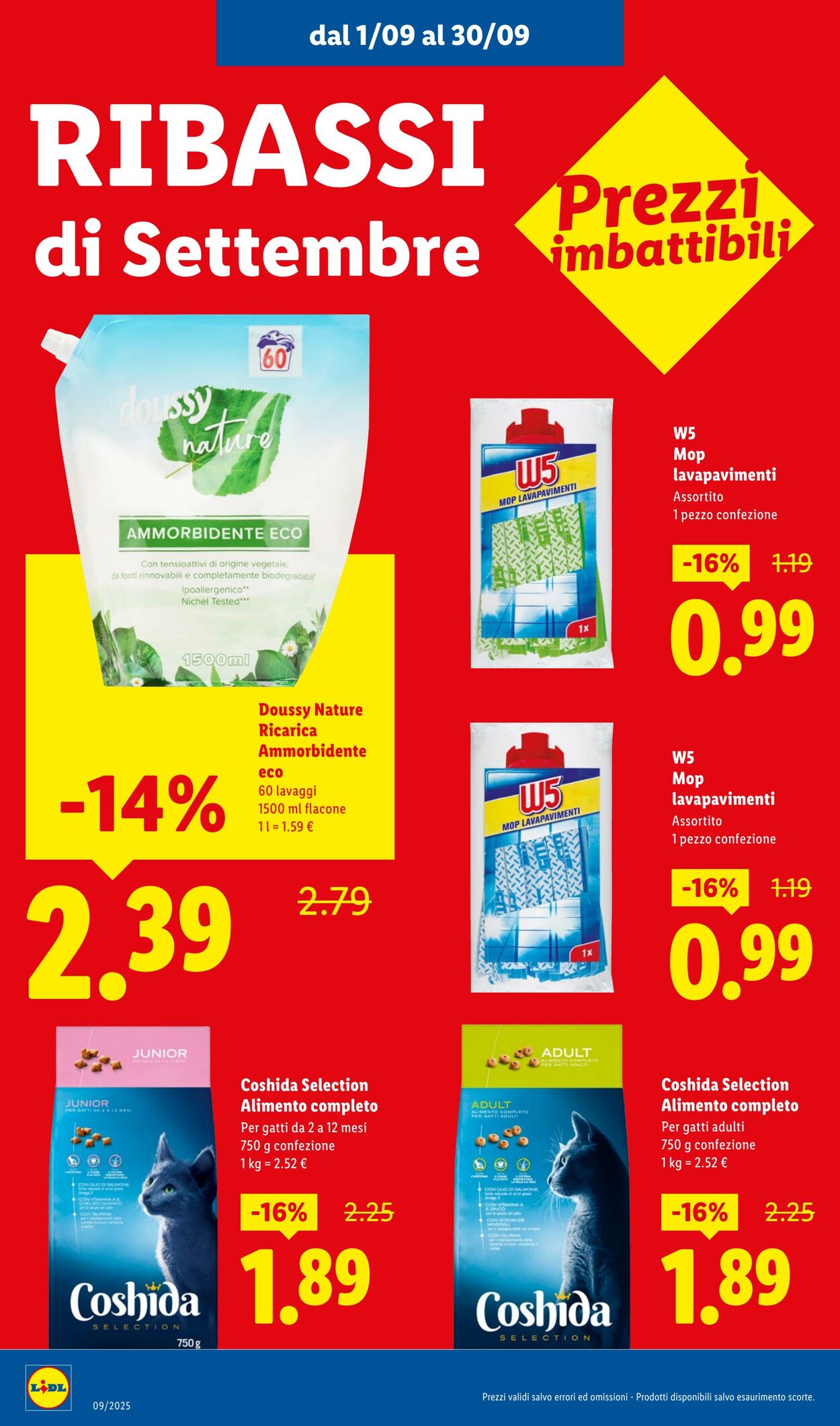 Volantino Lidl 01.09.2025 - 30.09.2025