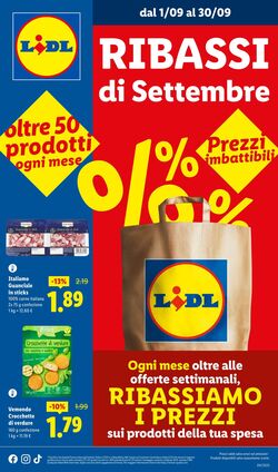 Volantino Lidl 01.09.2025 - 30.09.2025