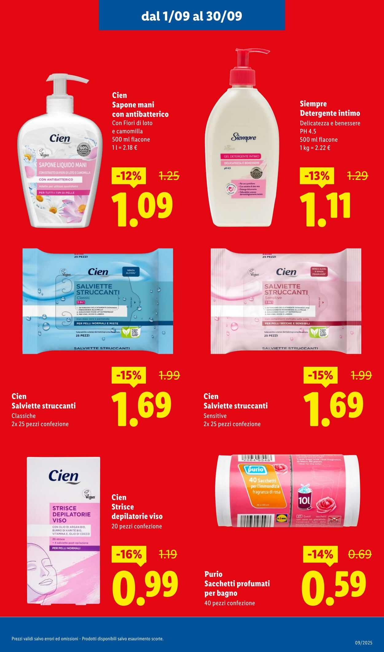 Volantino Lidl 01.09.2025 - 30.09.2025