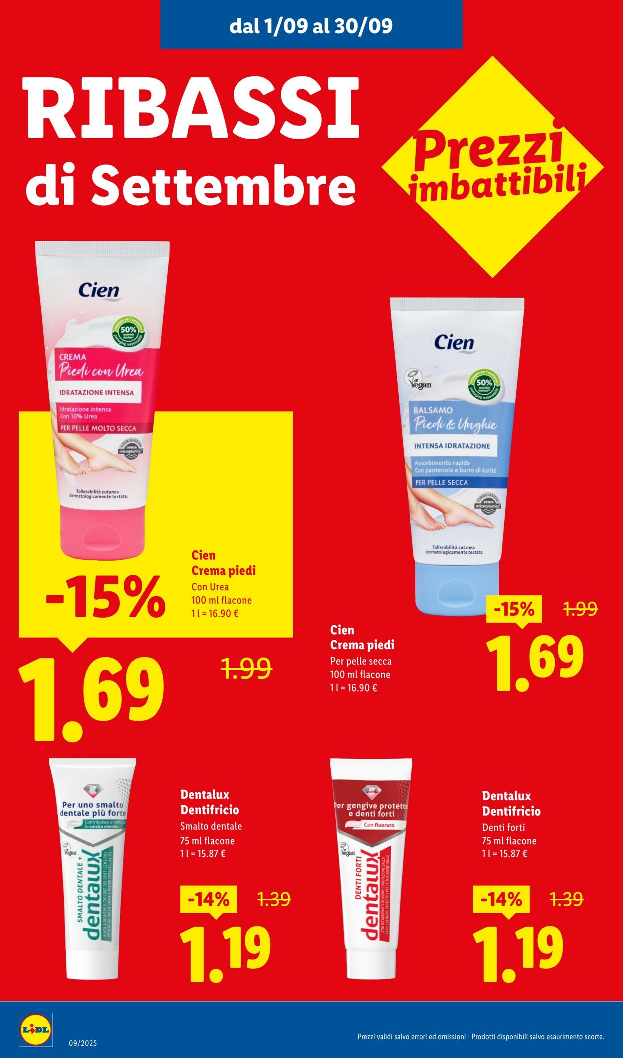Volantino Lidl 01.09.2025 - 30.09.2025