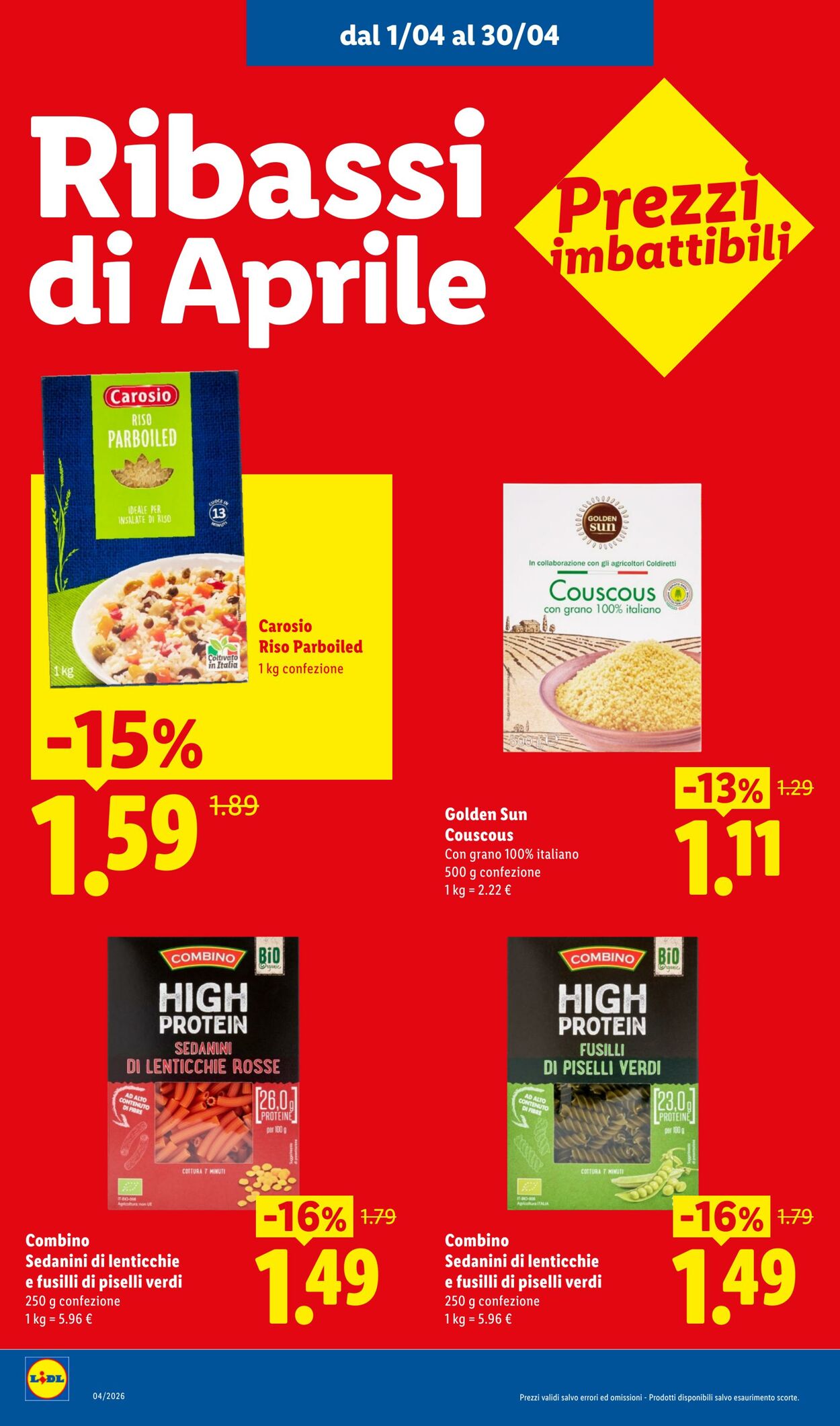 Volantino Lidl 08.04.2026 - 16.04.2026