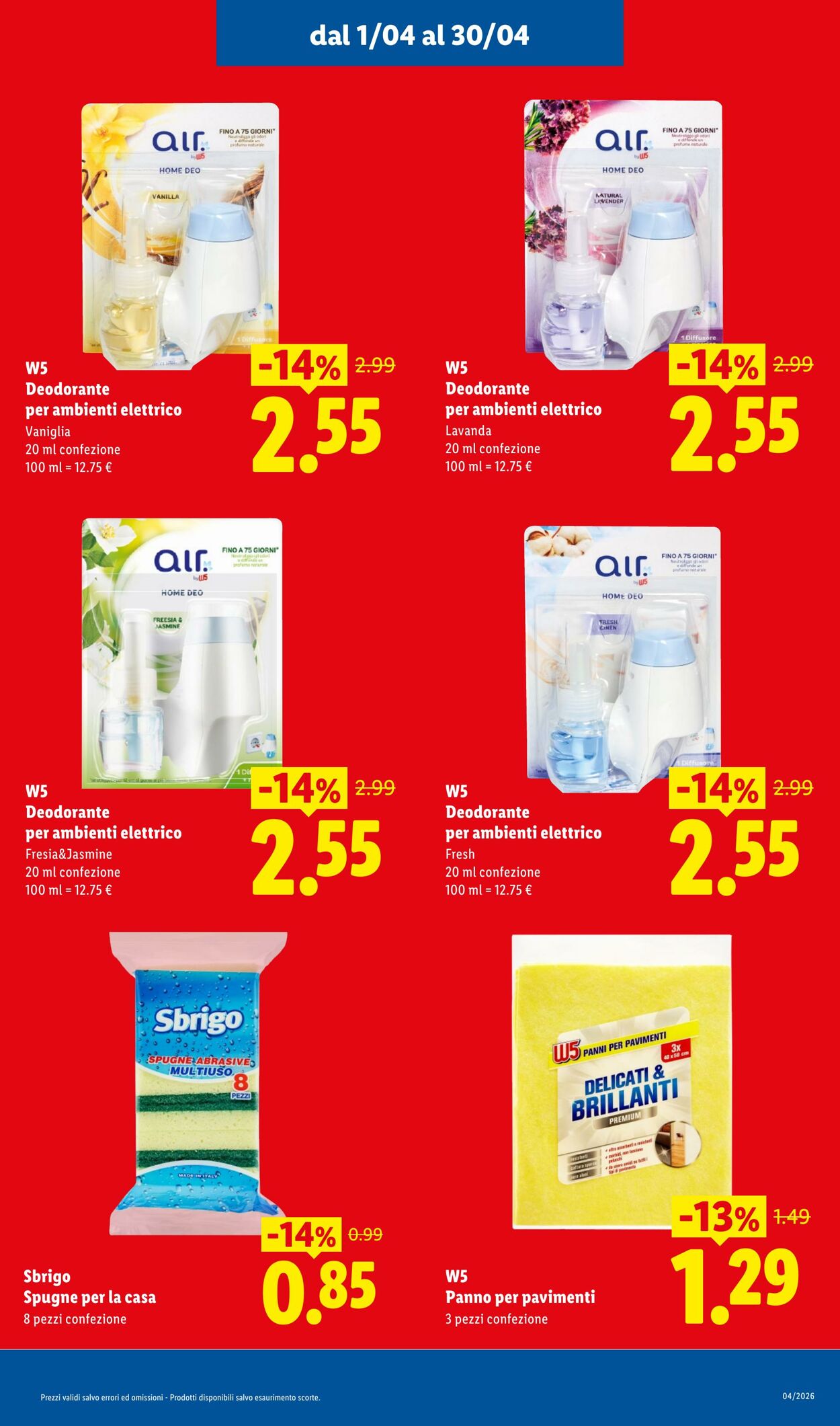 Volantino Lidl 08.04.2026 - 16.04.2026