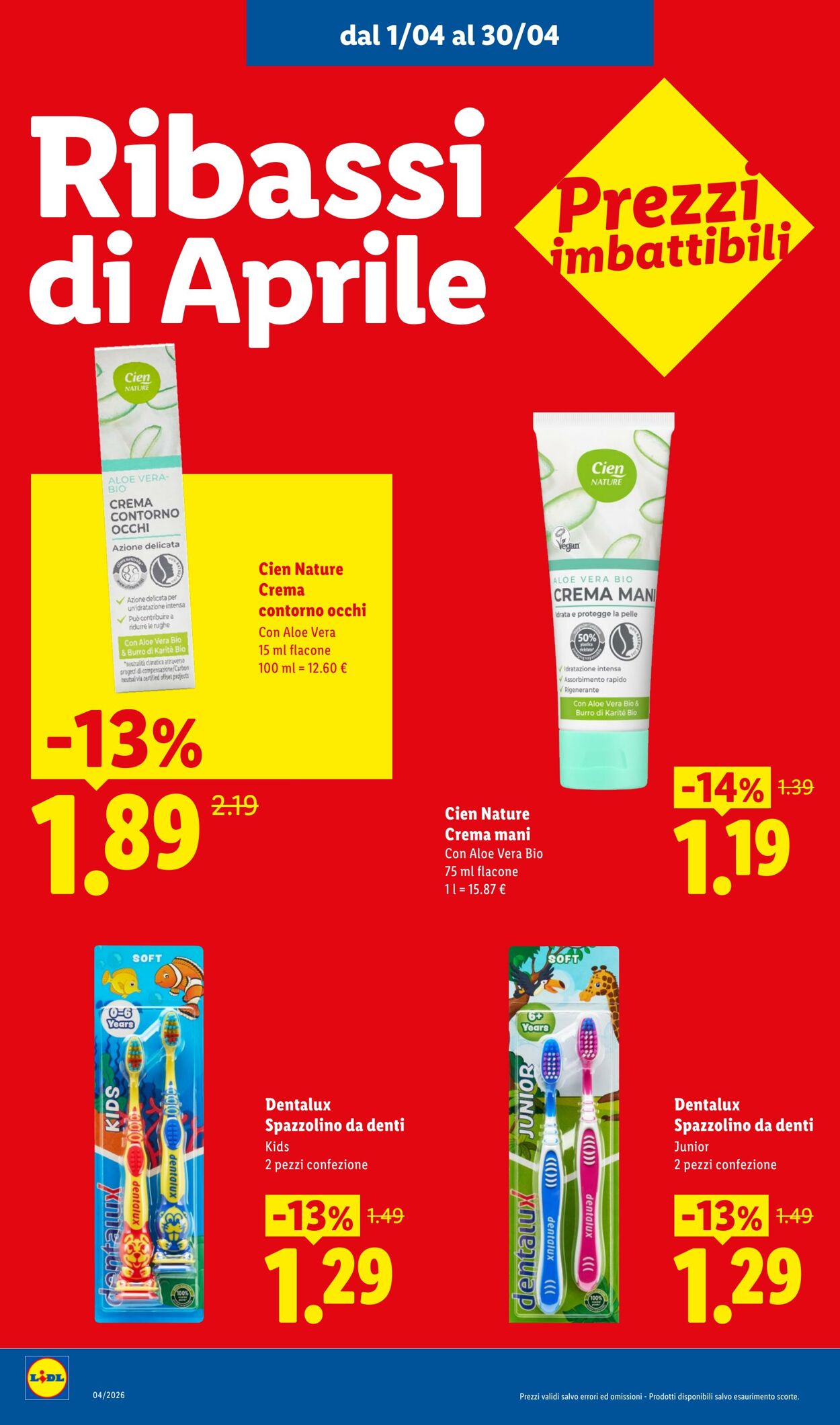 Volantino Lidl 08.04.2026 - 16.04.2026