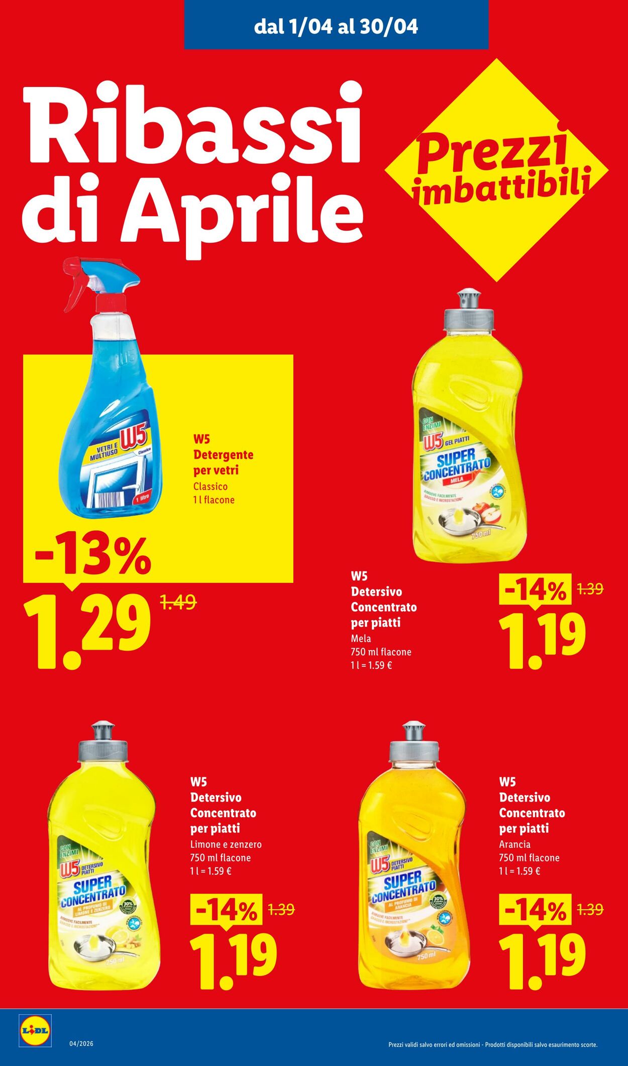 Volantino Lidl 08.04.2026 - 16.04.2026